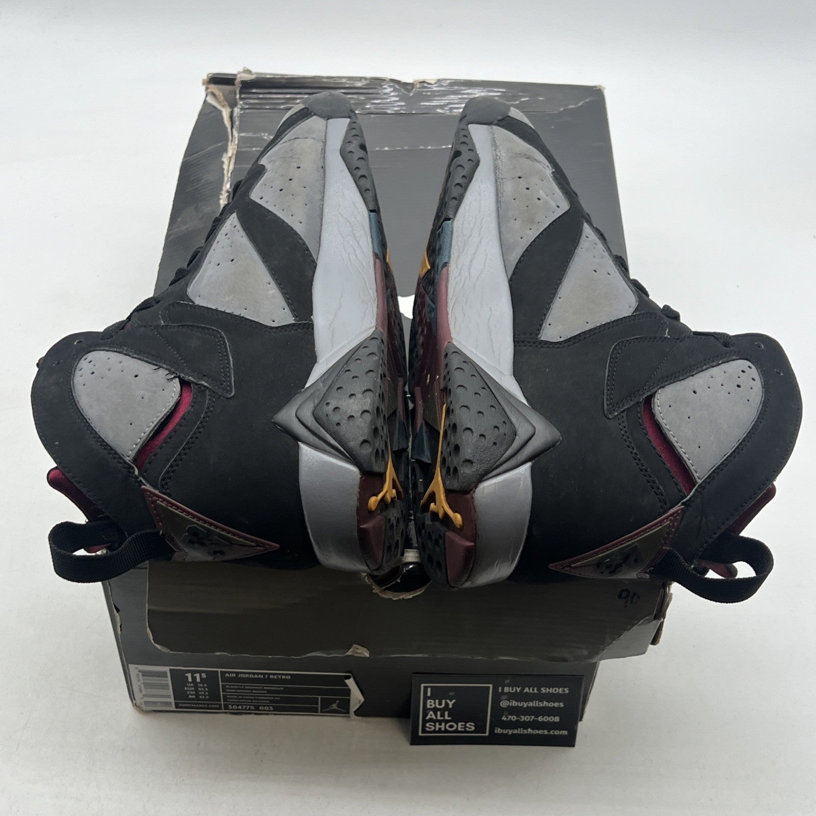 Size 11.5 - Air Jordan 7 Retro 2011 Bordeaux (304775-003)