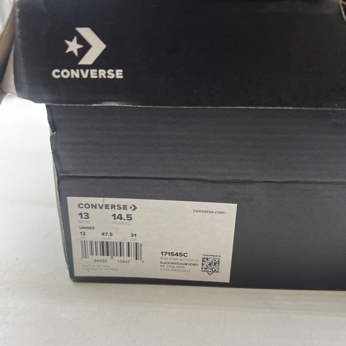 Size 13 - Converse Run Star Motion Black Gum Honey (171545C)