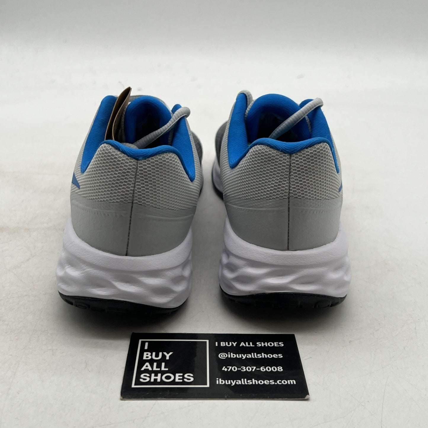 Size 5Y - Nike Revolution 6 Gray Running Shoes (DD1096-008)