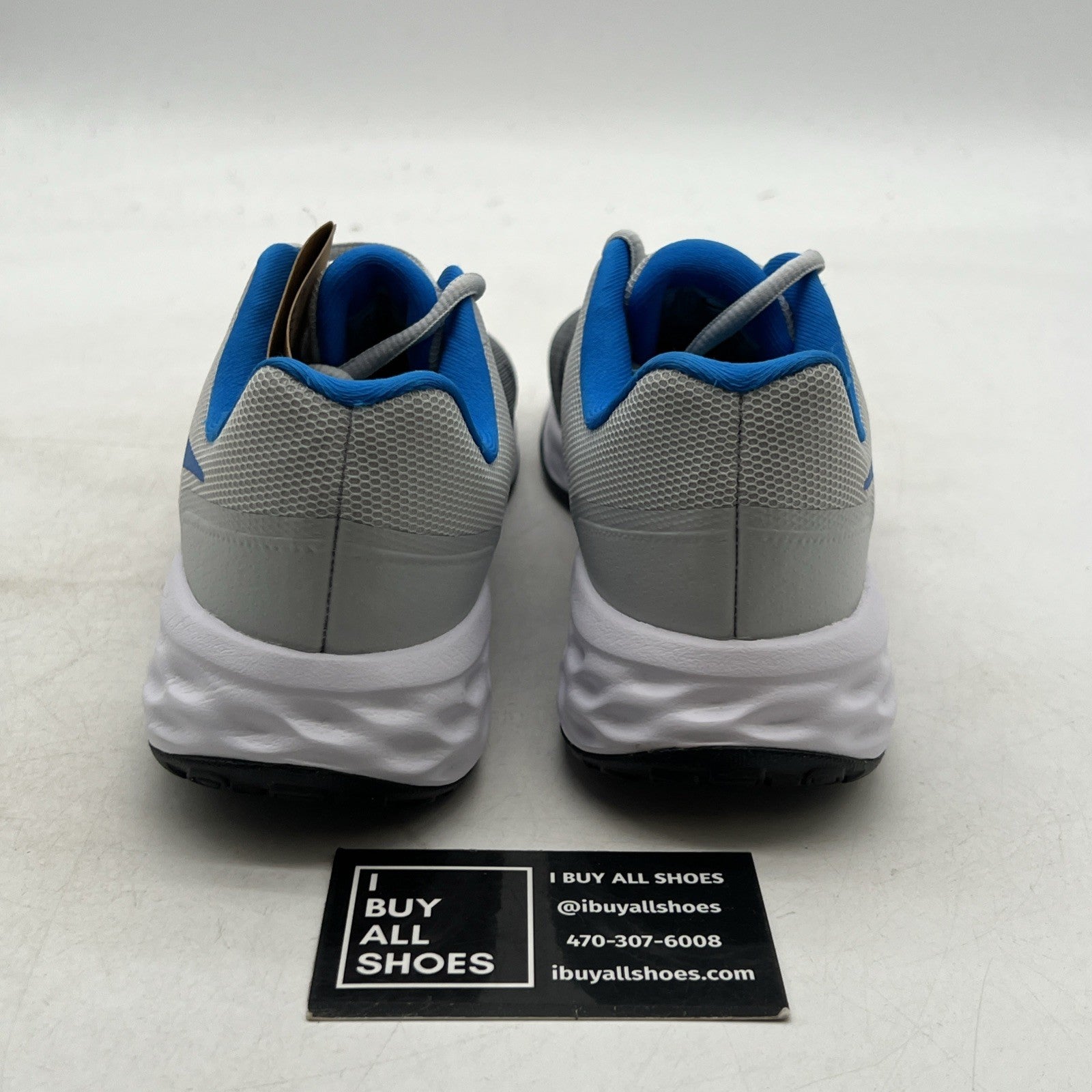 Size 5Y - Nike Revolution 6 Gray Running Shoes (DD1096-008)