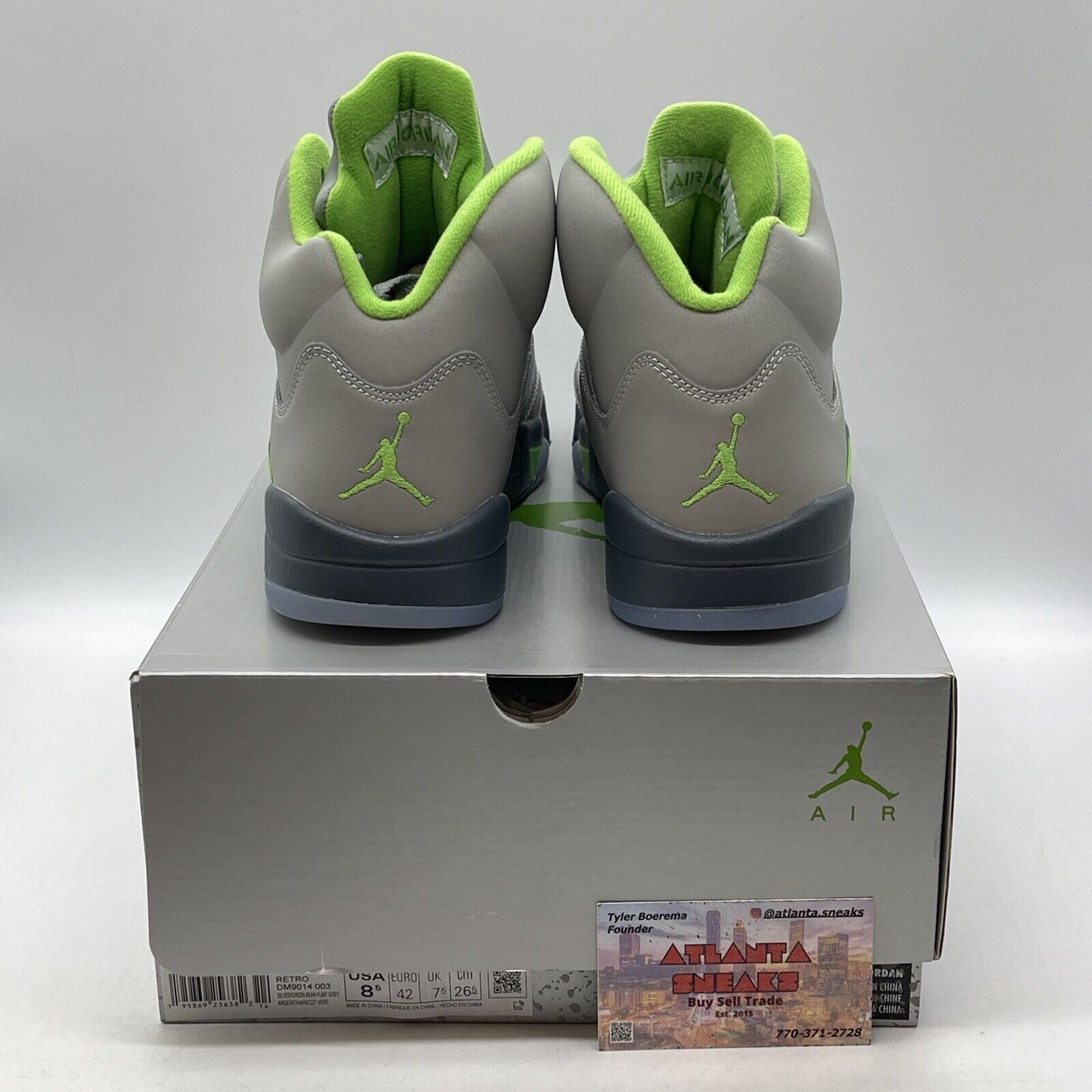 Size 8.5 - Jordan 5 Retro Green Bean Grey Leather (DM9014-003