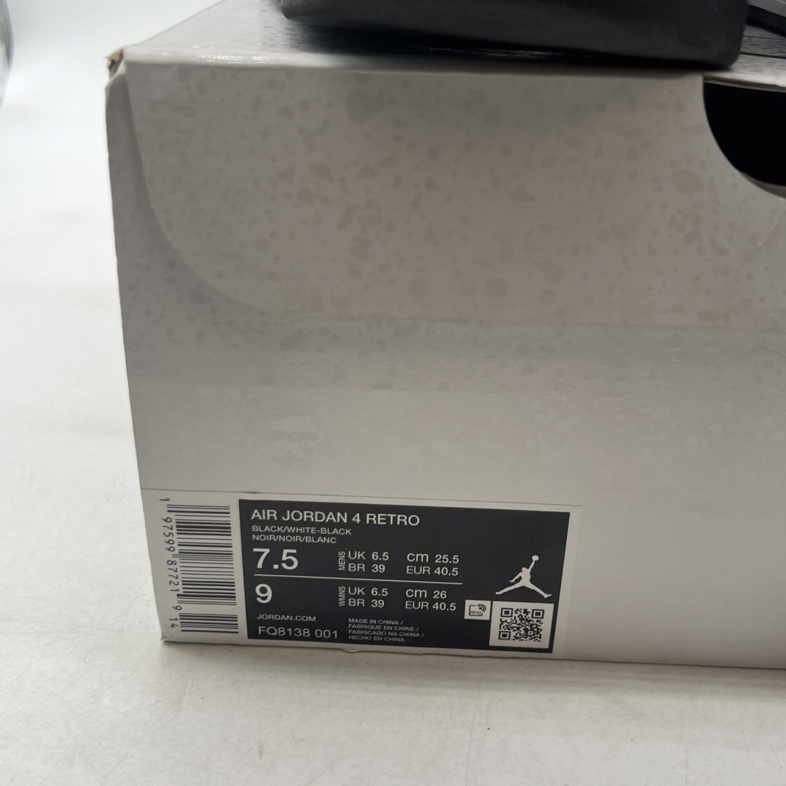 Size 7.5 - Air Jordan 4 Retro White Thunder (FQ8138-001)