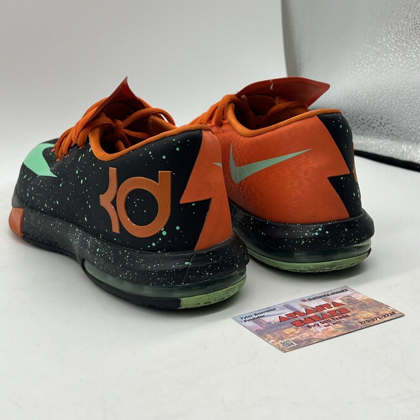 Size 9.5 - Nike KD 6 Texas - 599424-002 Black Orange Mint (599424-002)