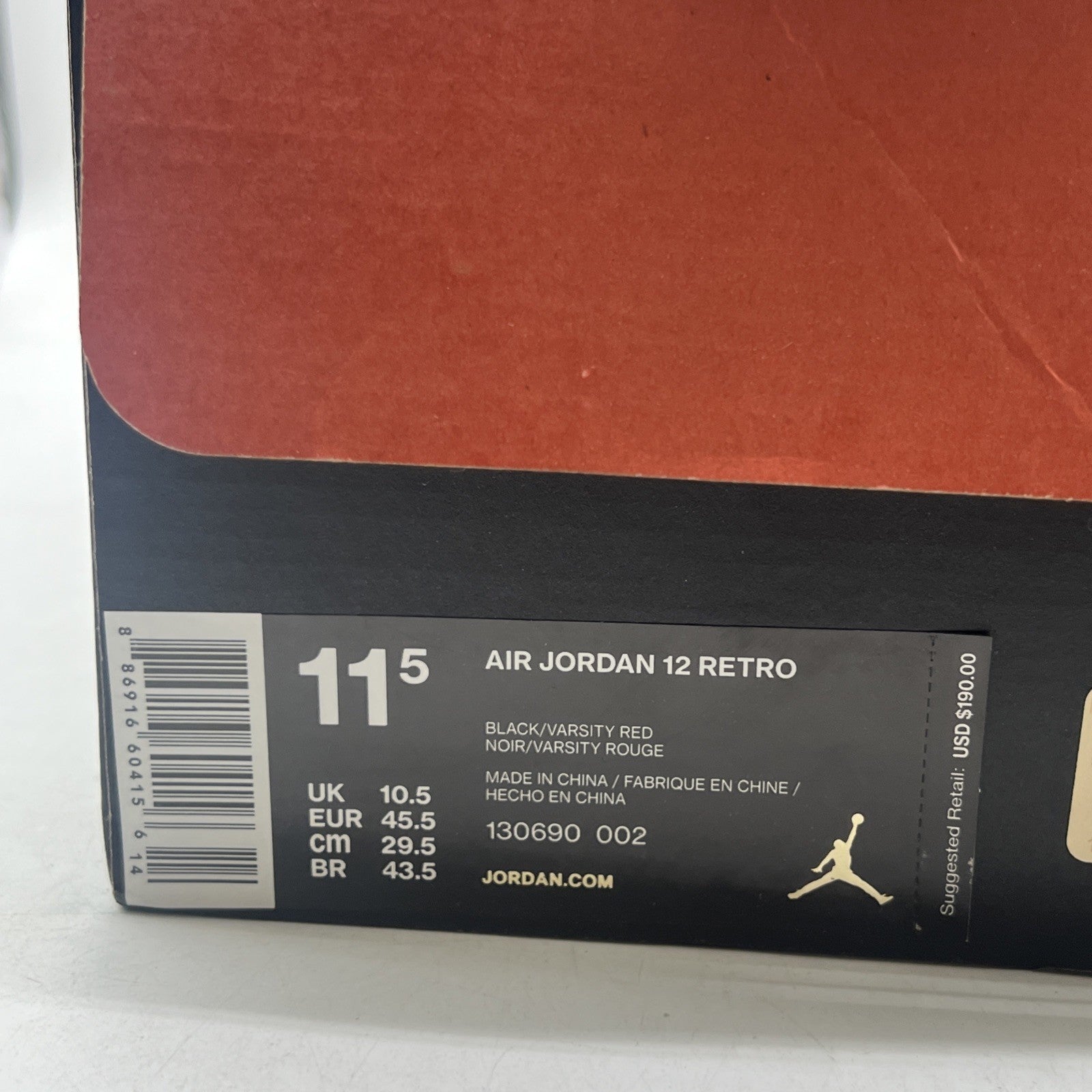 Size 11.5 - Air Jordan 12 Retro Mid Flu Game (130690-002)