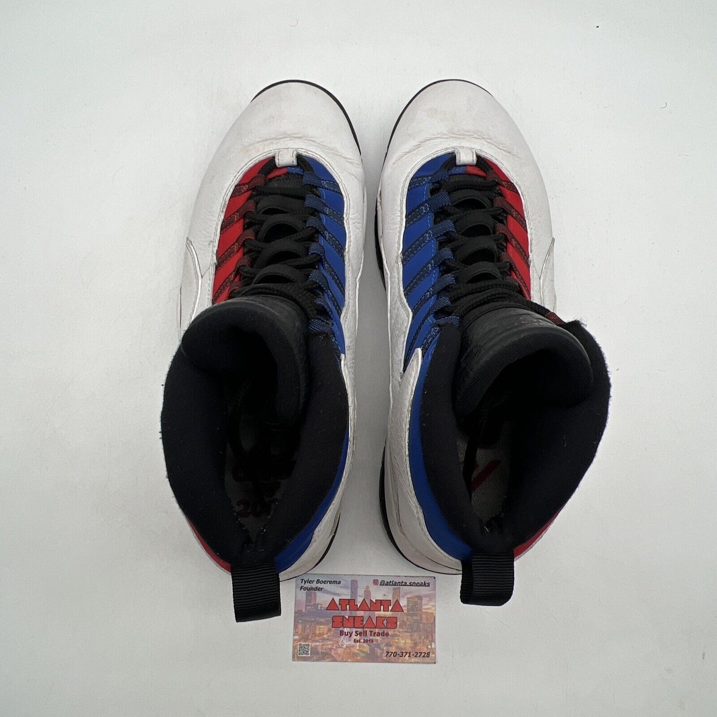 Size 12 - Air Jordan 10 Westbrook Class of 2006 Black White Red Blue 310805-160