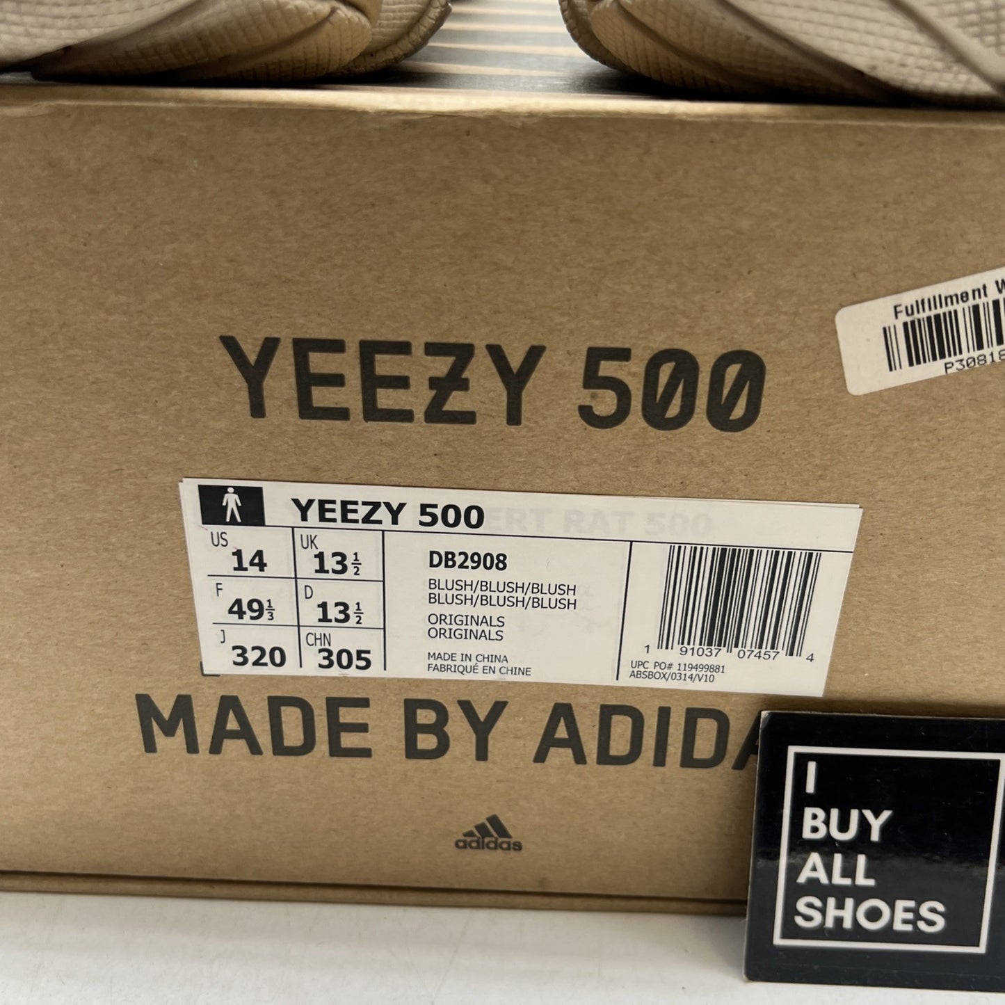 Size 14 - adidas Yeezy 500 Blush (DB2908)