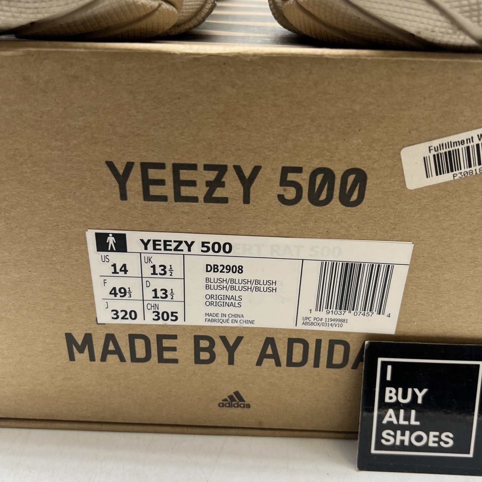 Size 14 - adidas Yeezy 500 Blush (DB2908)