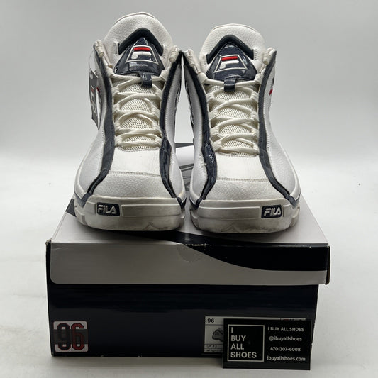Size 14 - FILA GRANT HILL 2 II WHITE NAVY BLUE RED