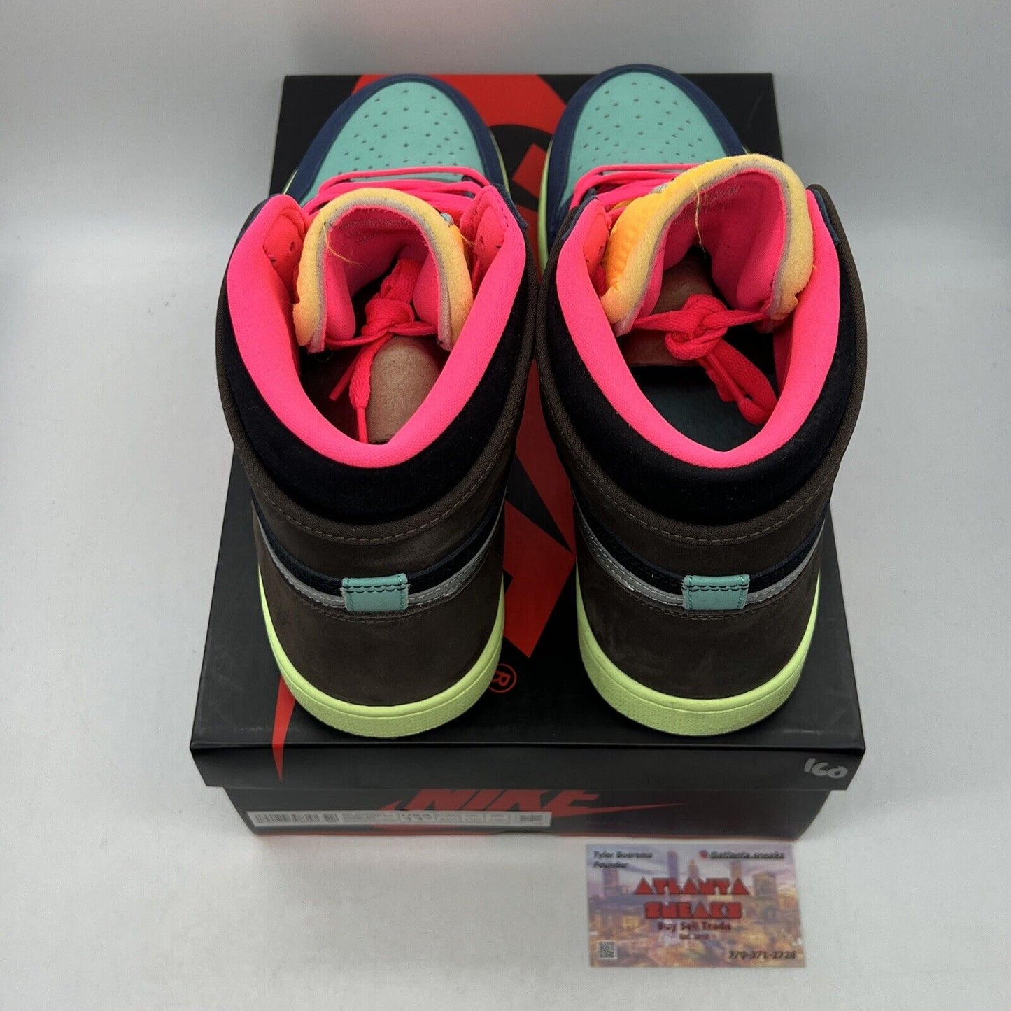 Size 11.5 - Jordan 1 Retro High Tokyo Bio Hack Brown Blue Pink (555088-201)