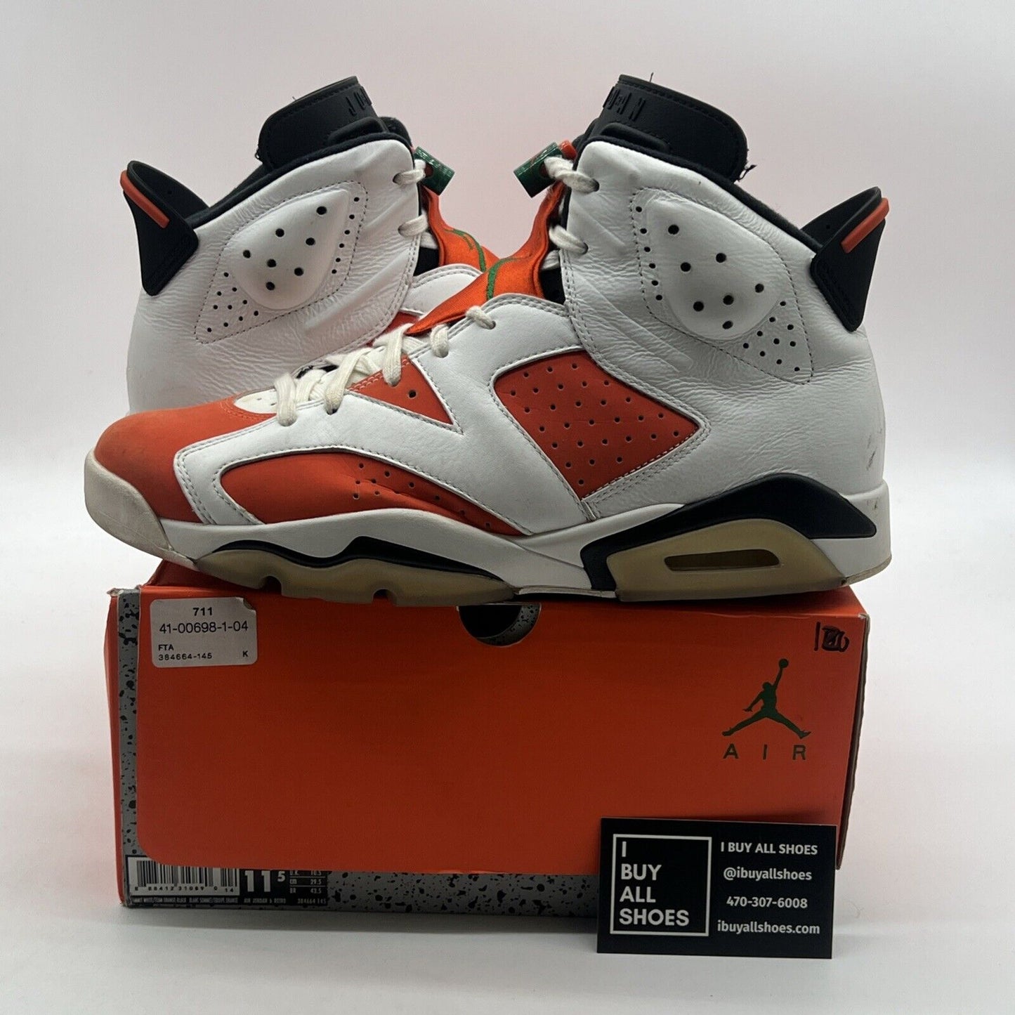 Size 11.5 - Air Jordan 6 Retro Gatorade (384664-145)
