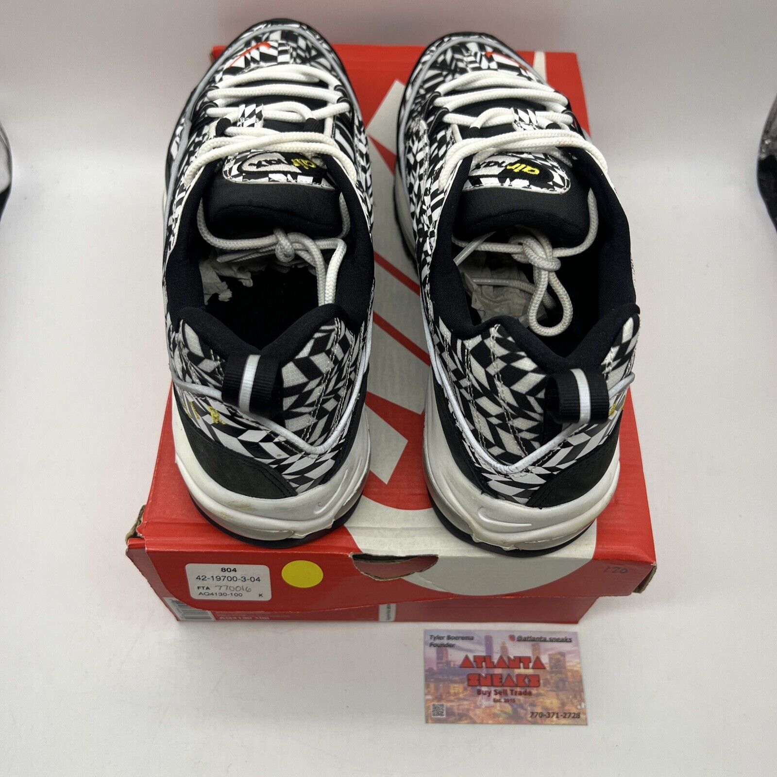 Size 12 - Nike Air Max 98 All Over Print Black White (AQ4130-100)