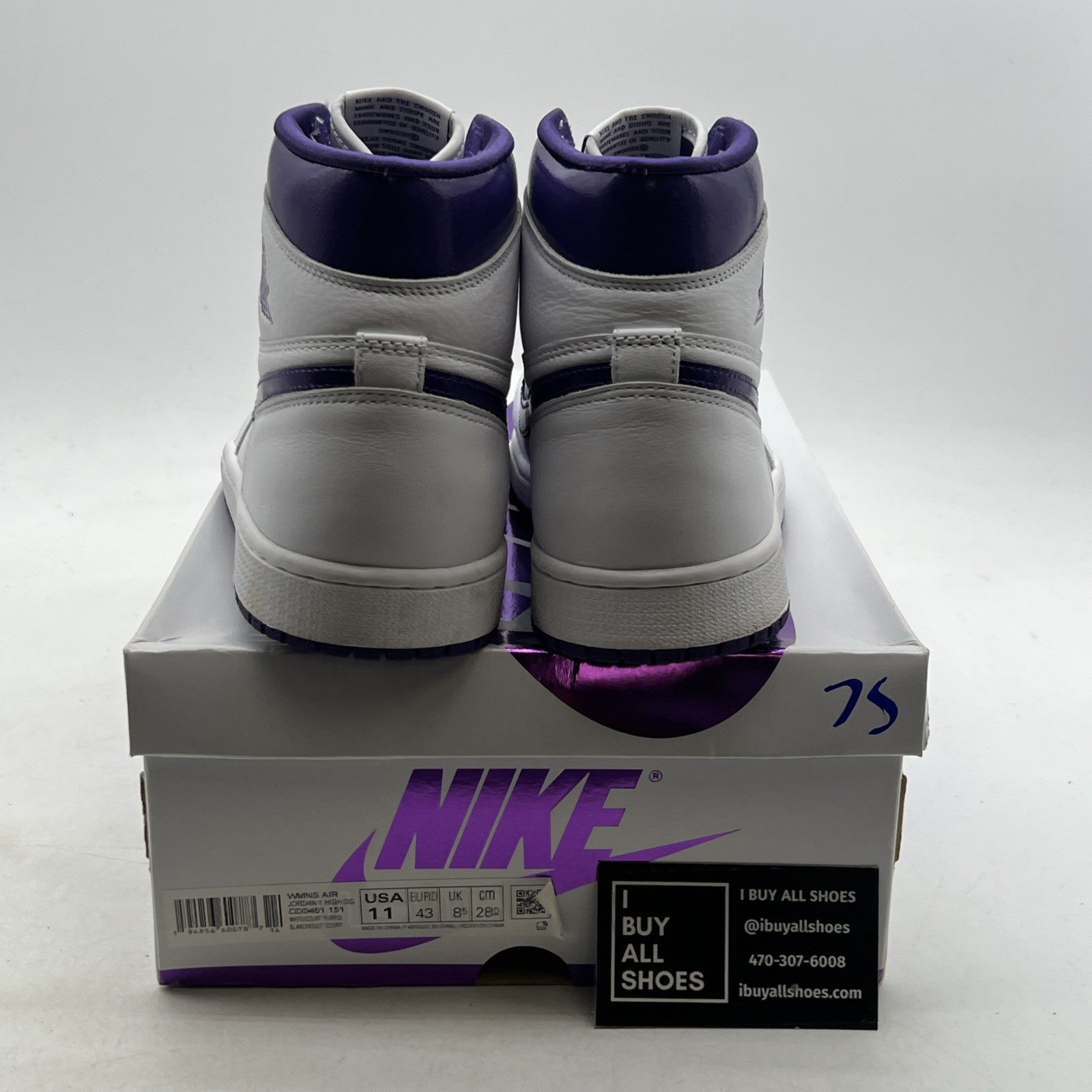 Size 11 - Air Jordan 1 OG High Court Purple W (CD0461-151)