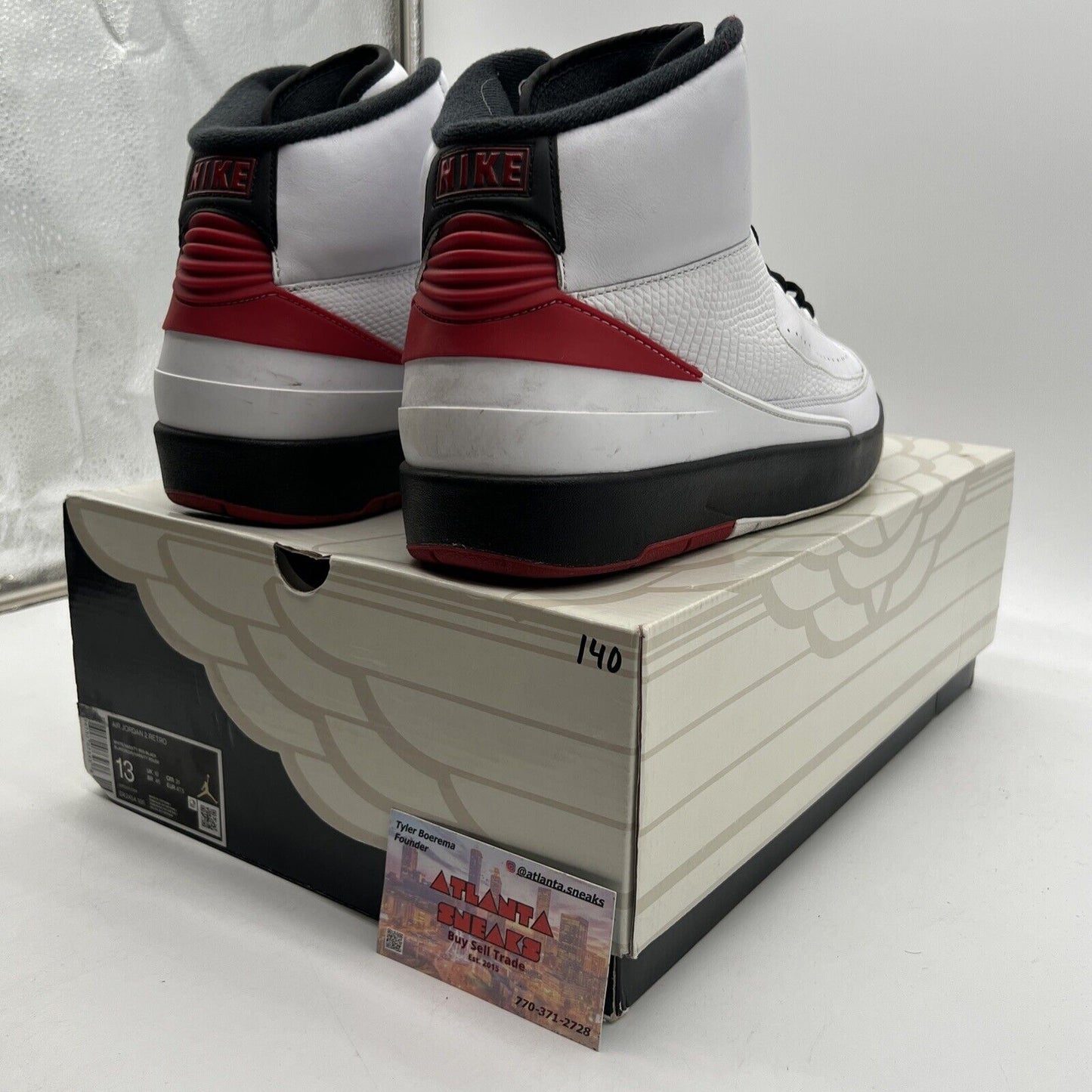 Size 13 - Jordan 2 Retro Mid Chicago Black White Red (DX2454-106)