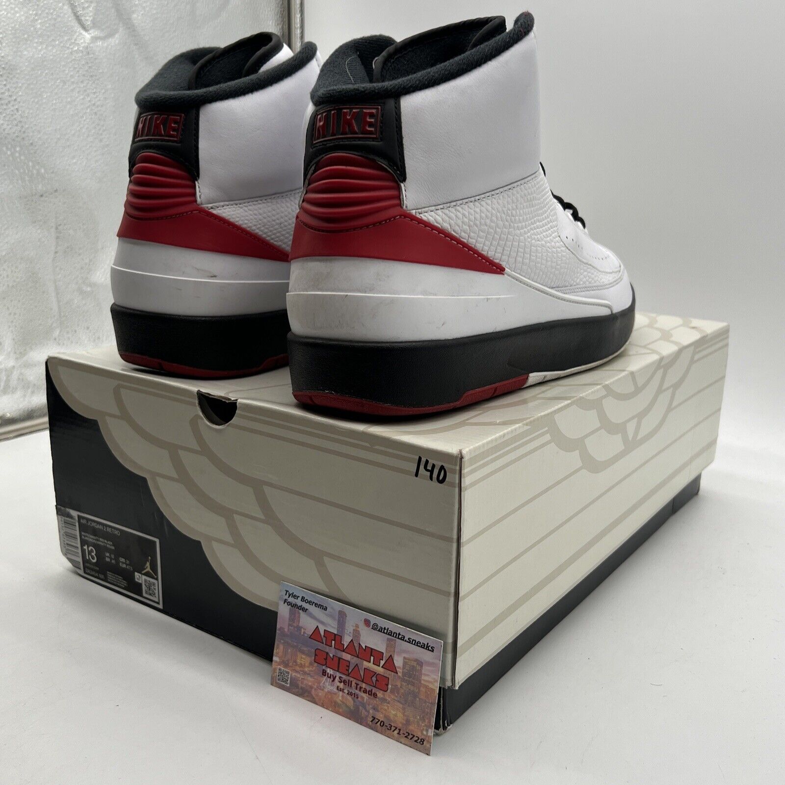 Size 13 - Jordan 2 Retro Mid Chicago Black White Red (DX2454-106)