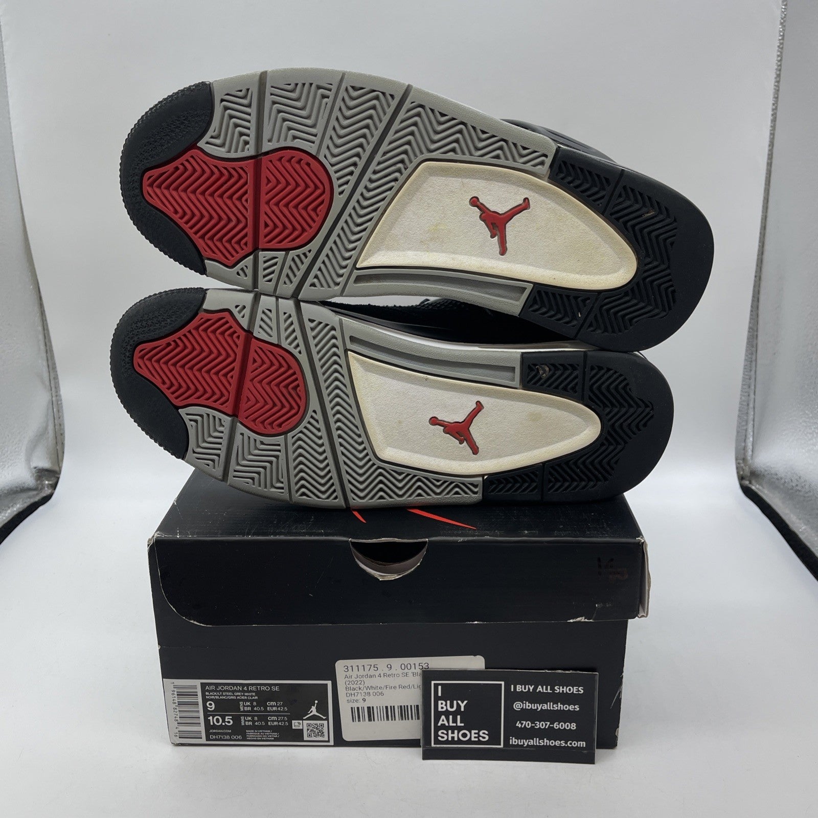 Size 9 - Air Jordan 4 Retro SE Mid Black Canvas Suede (DH7138-006)