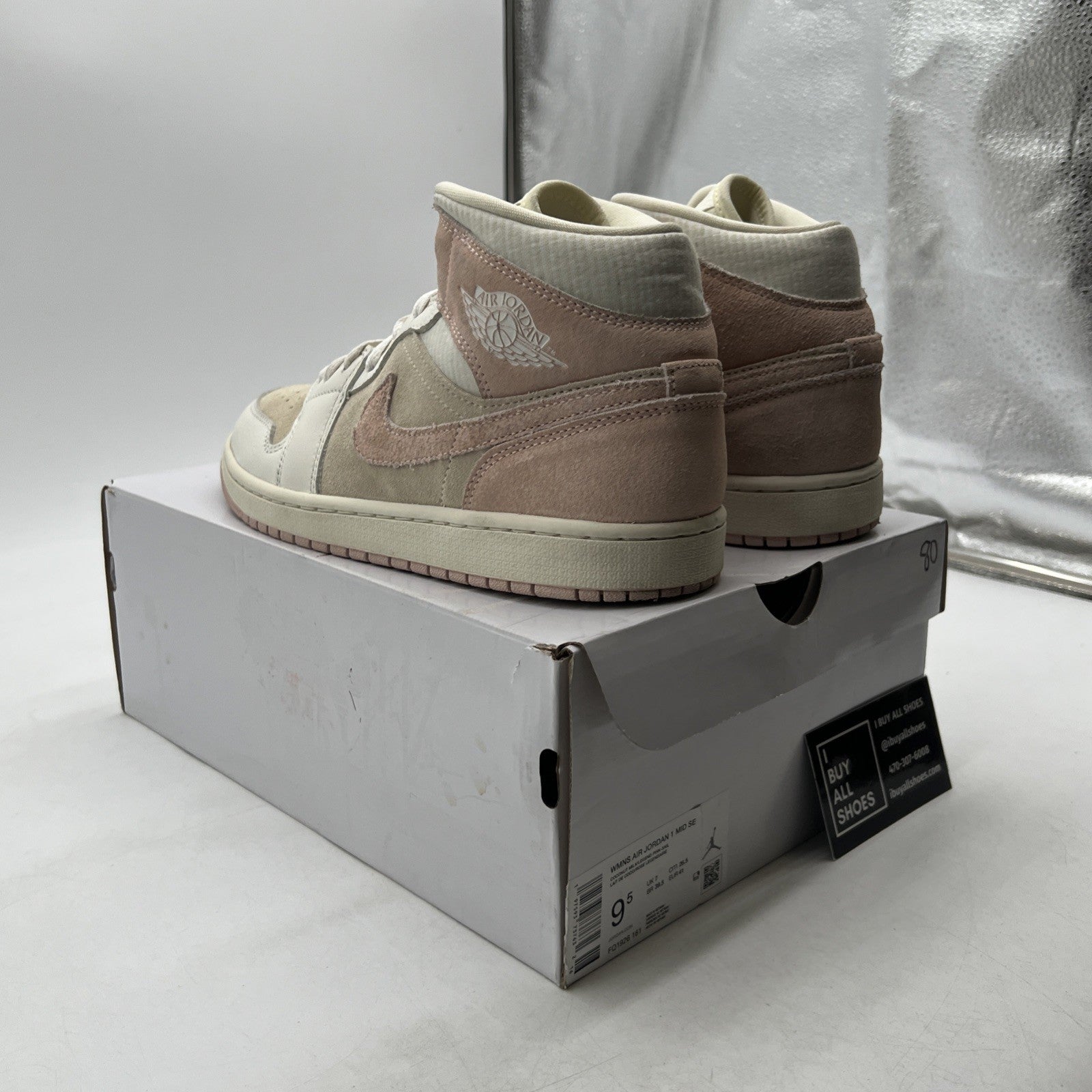 Size 9.5 - Air Jordan 1 SE Mid Seersucker W (FQ1926-161)