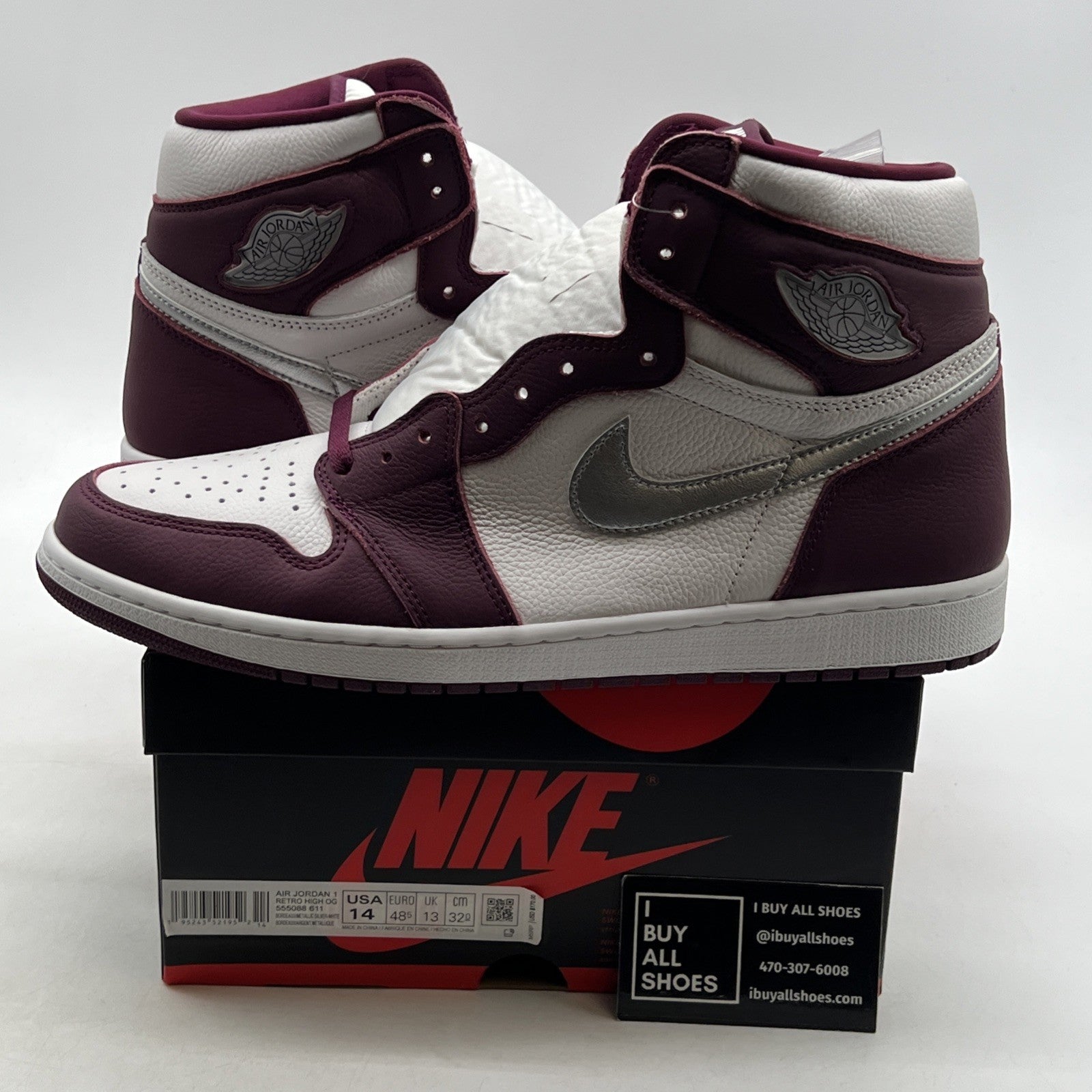 Size 14 - Air Jordan 1 Retro High OG Bordeaux (555088-611)
