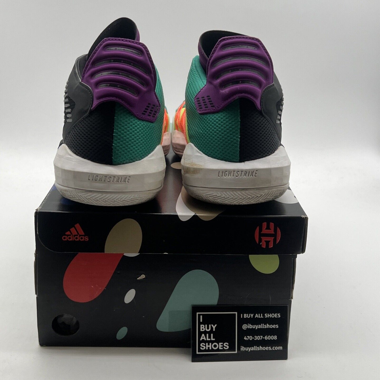 Size 11 - Adidas Dame 6 Purple Tongue (EH2071)