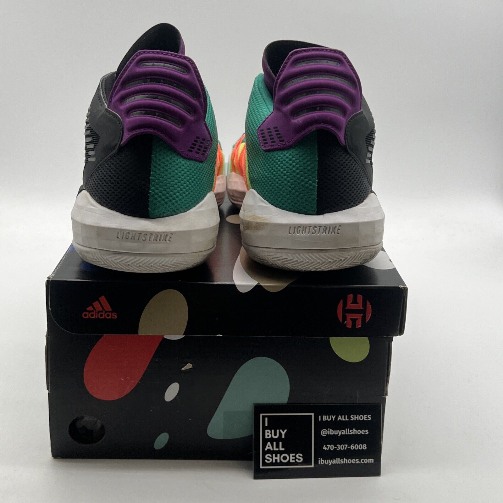 Size 11 - Adidas Dame 6 Purple Tongue (EH2071)