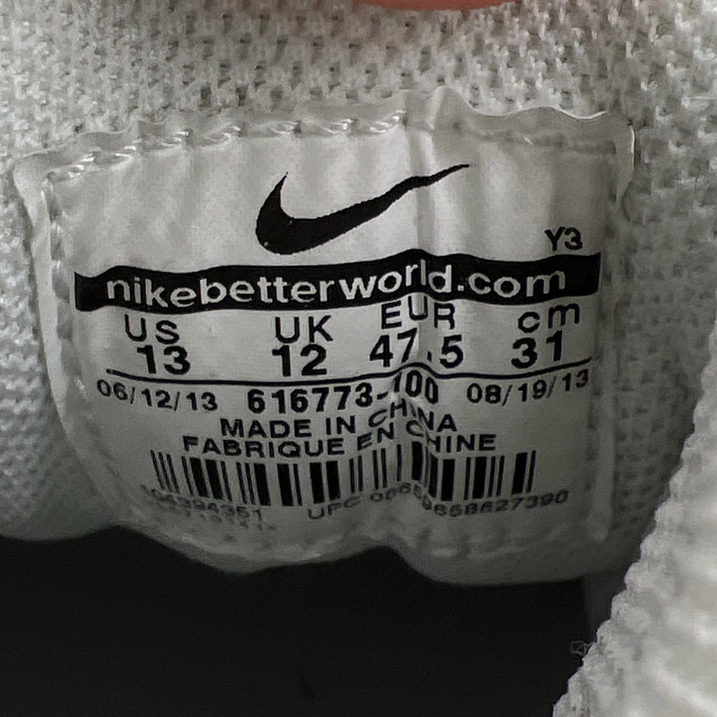 Size 13 - Nike Air Zoom Flight The Glove SL White Poison Green (616773-100)