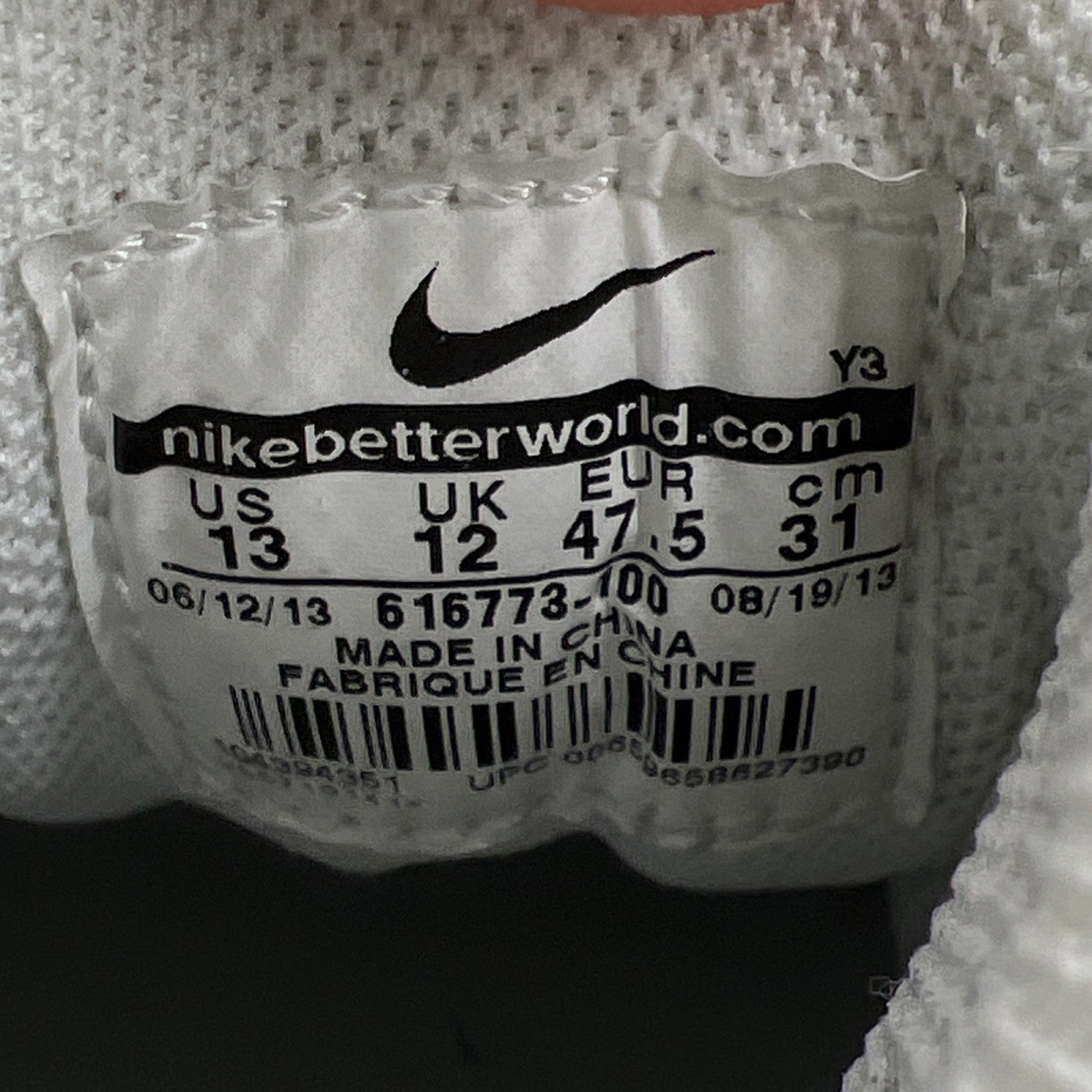 Size 13 - Nike Air Zoom Flight The Glove SL White Poison Green (616773-100)