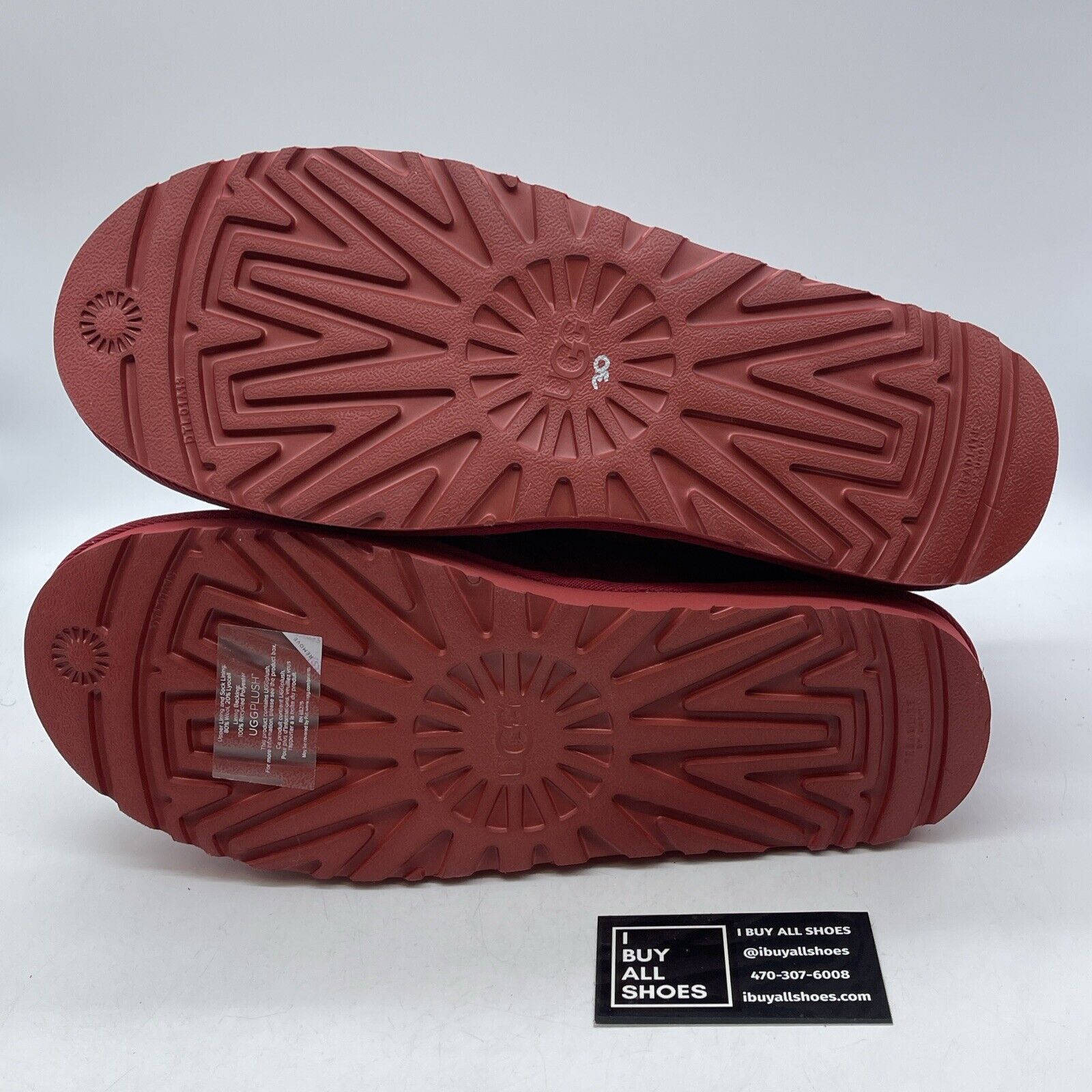 Size 13 - UGG Chukka Boots Red Neumel Suede Sheepskin