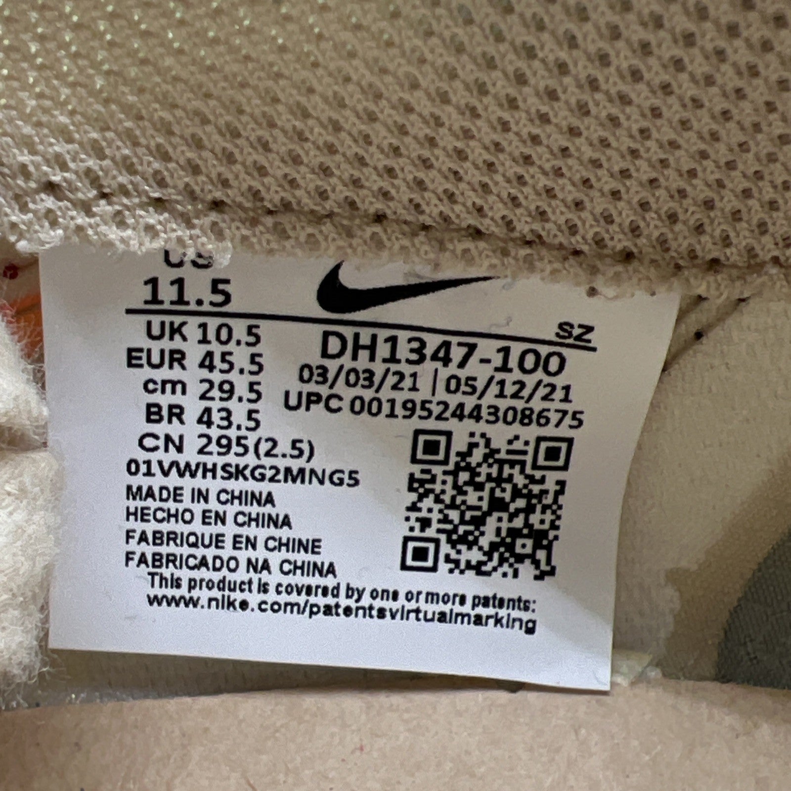 Size 11.5 - Nike sacai x Clot x LDWaffle Net Orange Blaze (DH1347-100)