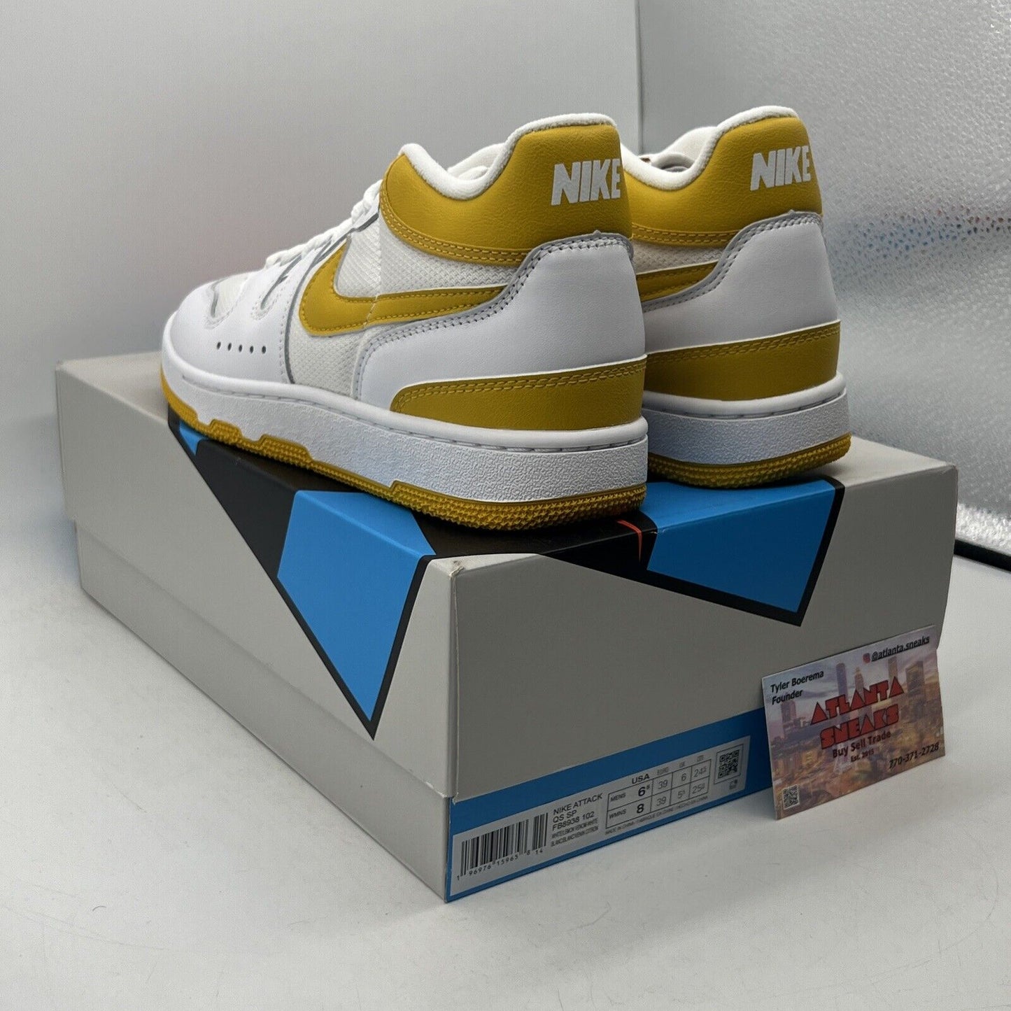 Size 6.5 - Nike Mac Attack QS SP Lemon Venom White Leather (FB8938-102)