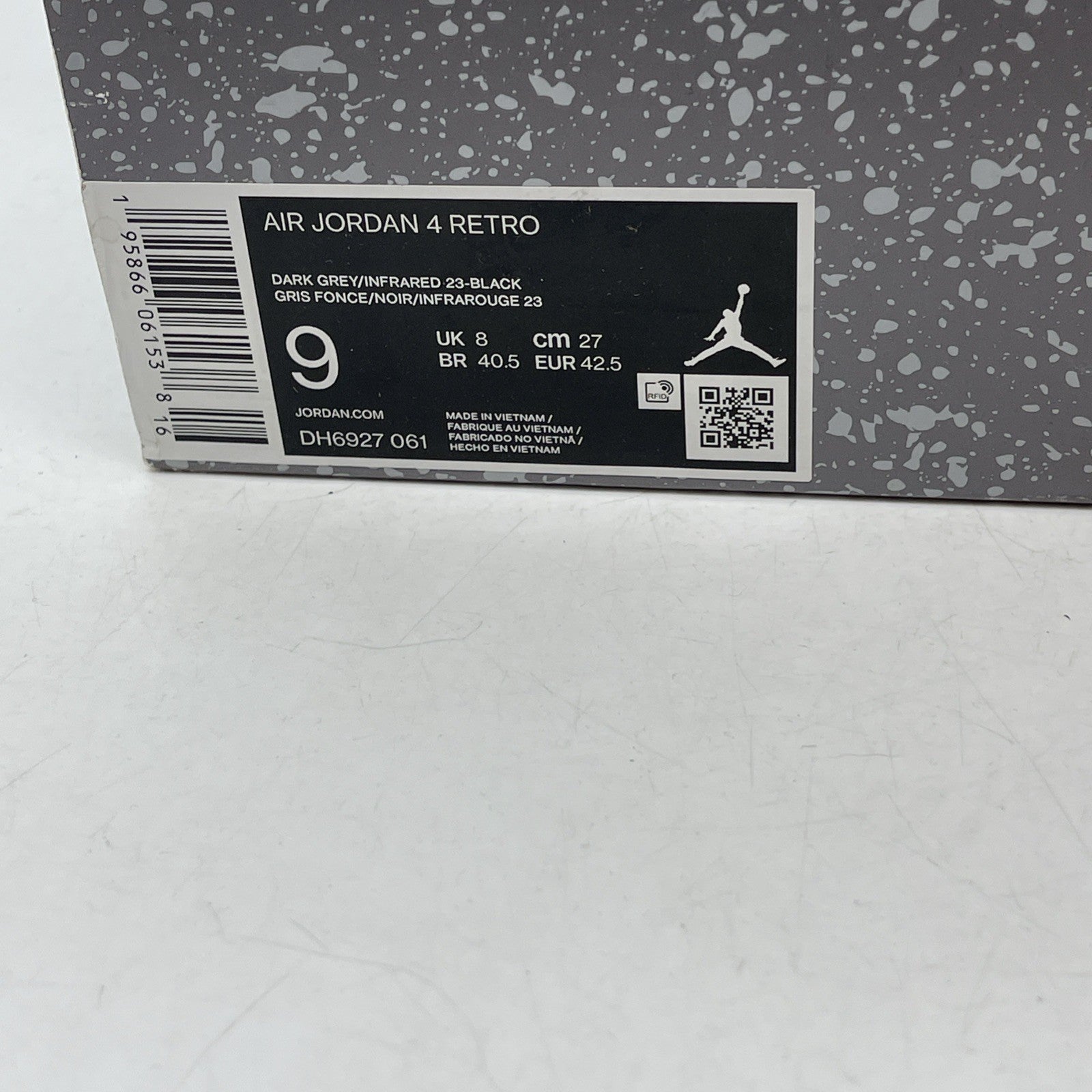 Size 9 - Air Jordan 4 Retro Mid Infrared (DH6927-061)