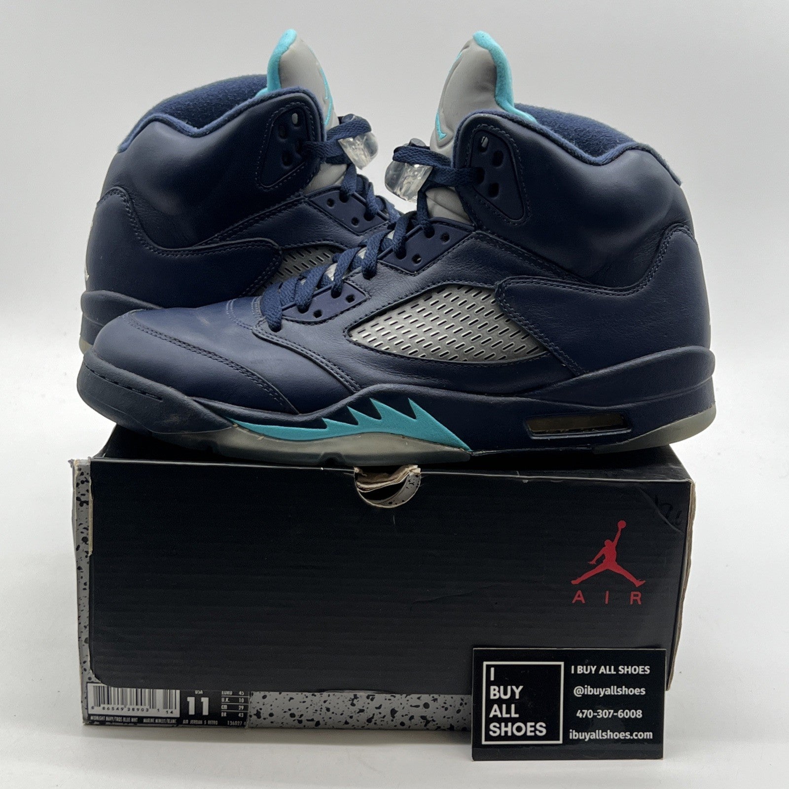 Size 11 - Air Jordan 5 Retro Pre-Grape (136027-405)