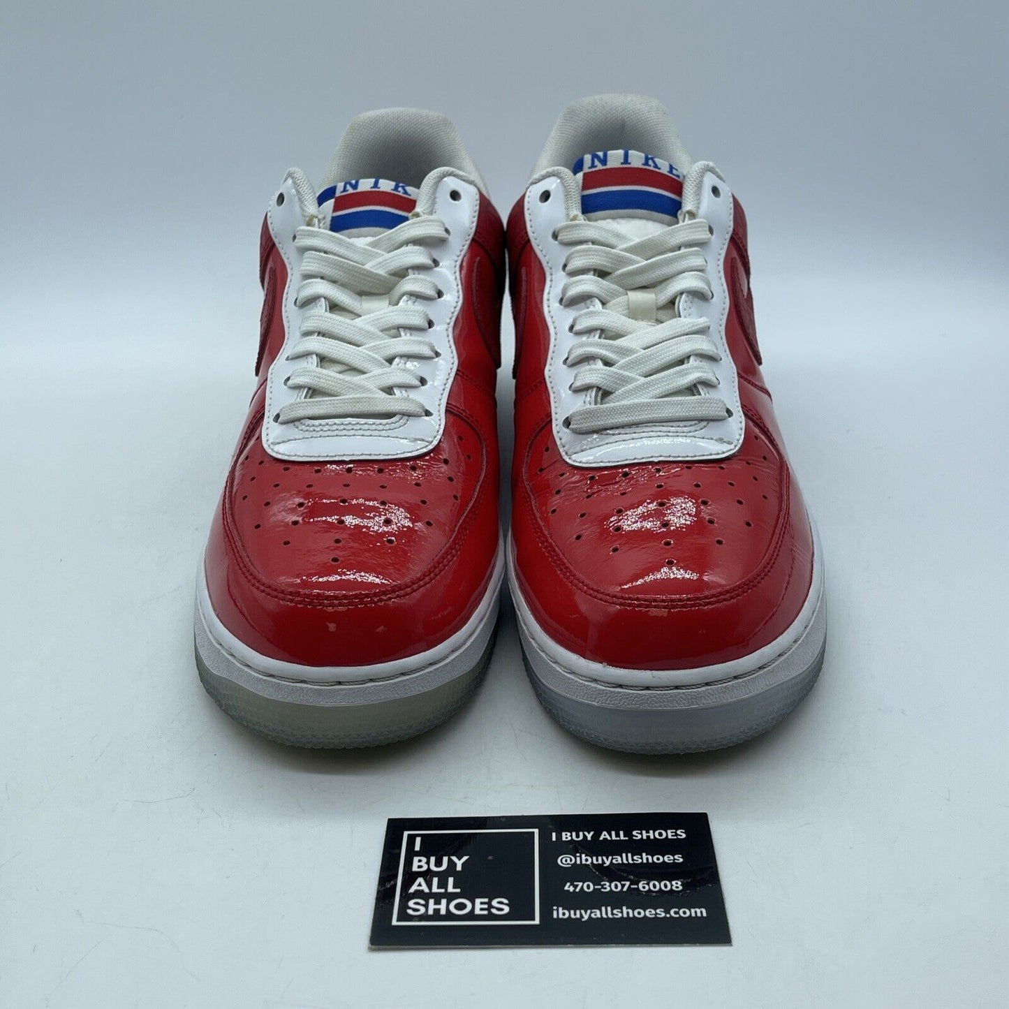 Size 9.5 - Nike Air Force 1 Low 1989 NBA Finals Red Leather (CI9882-600)
