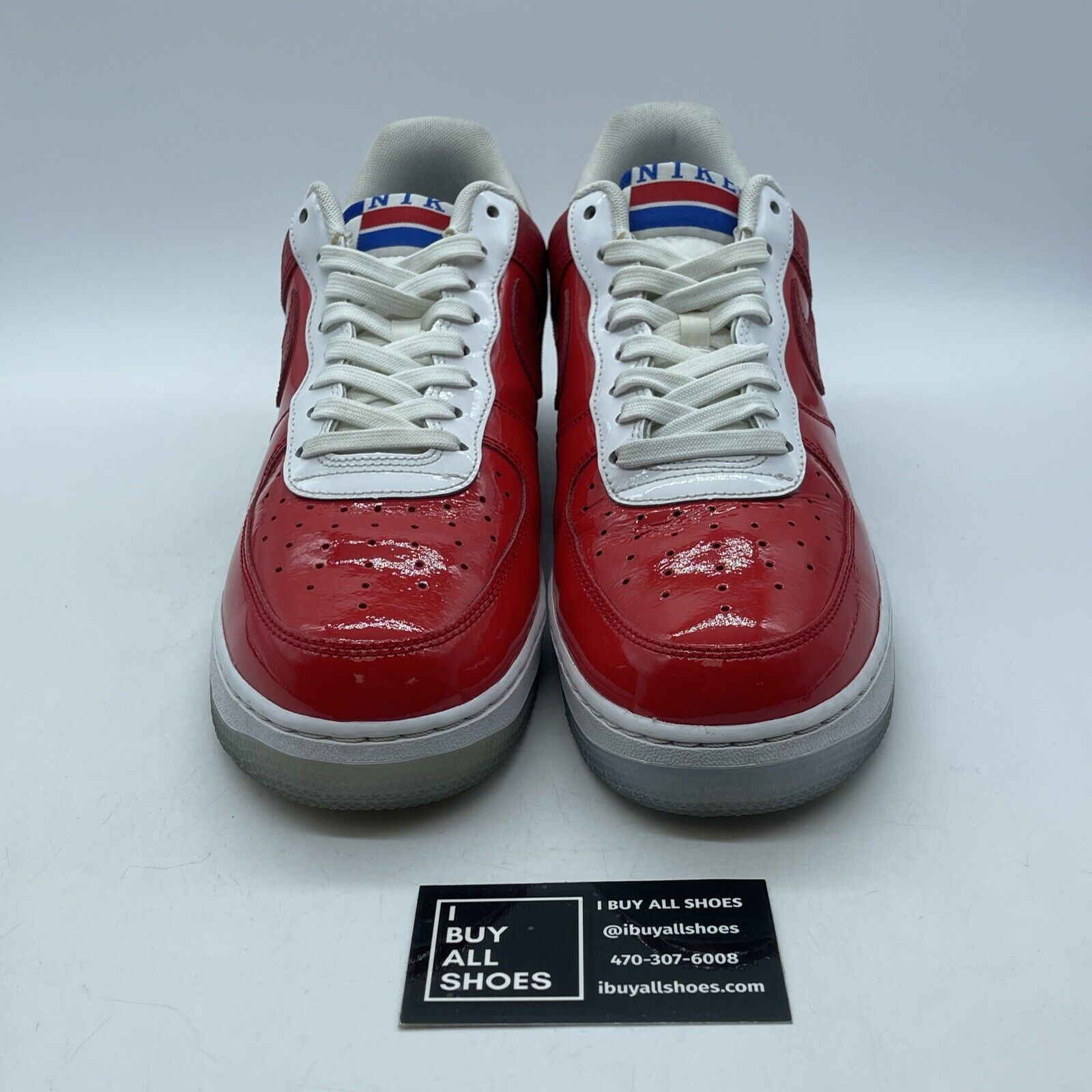 Size 9.5 - Nike Air Force 1 Low 1989 NBA Finals Red Leather (CI9882-600)