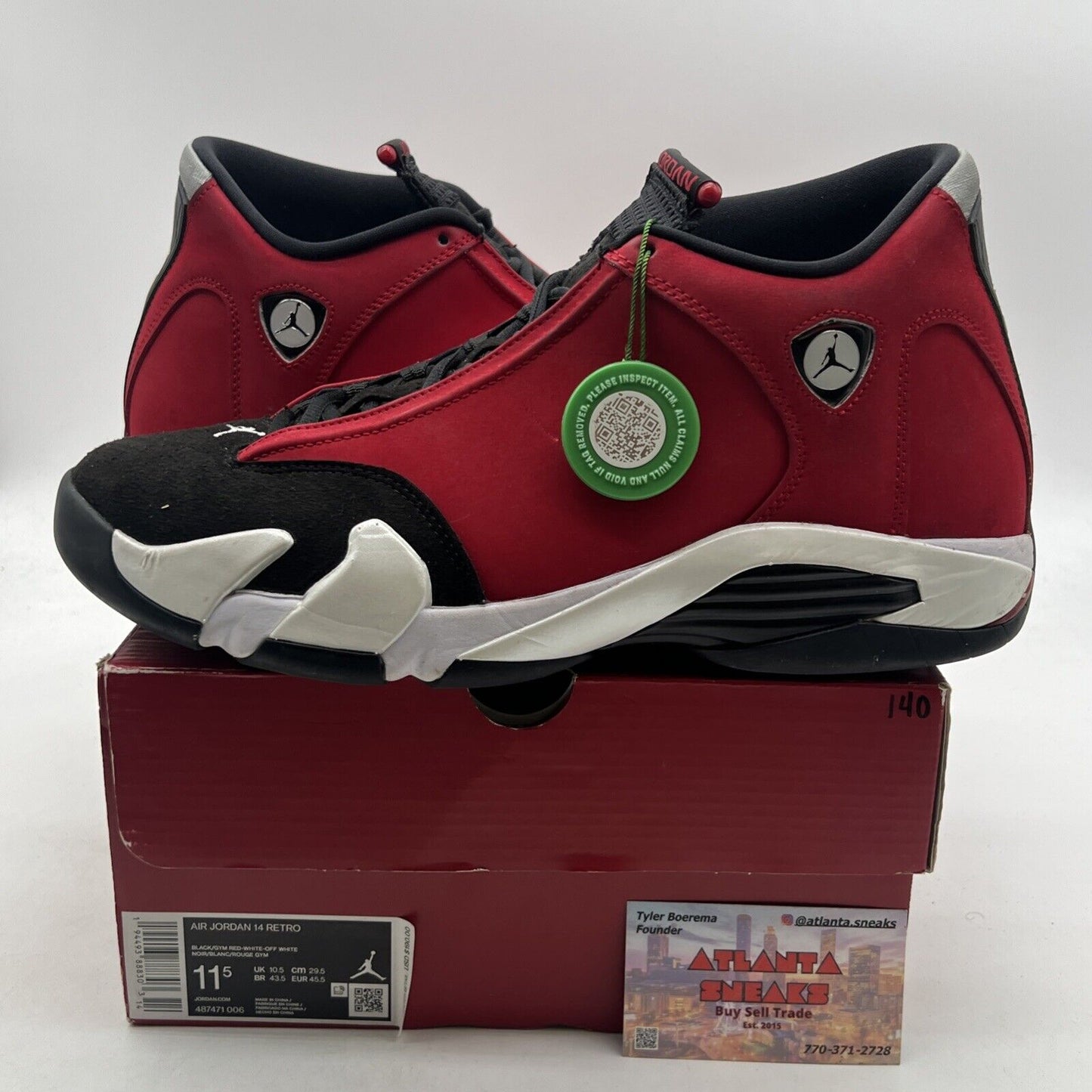 Size 11.5 - Air Jordan 14 Retro Gym Red (487471-006)