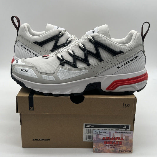 Size 11.5 - Salomon ACS+ OG Lunar Rock Poppy Red Black White (L4720500)