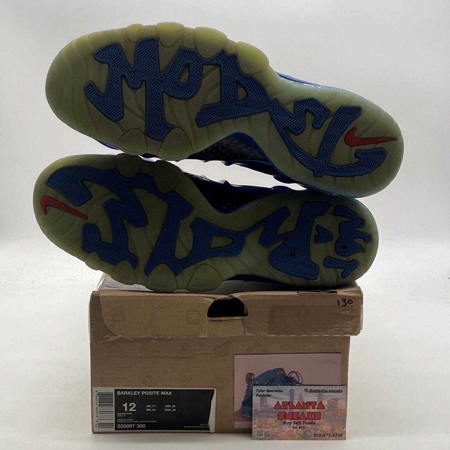 Size 12 - Nike Barkley Posite Max Sixers (555097-300)