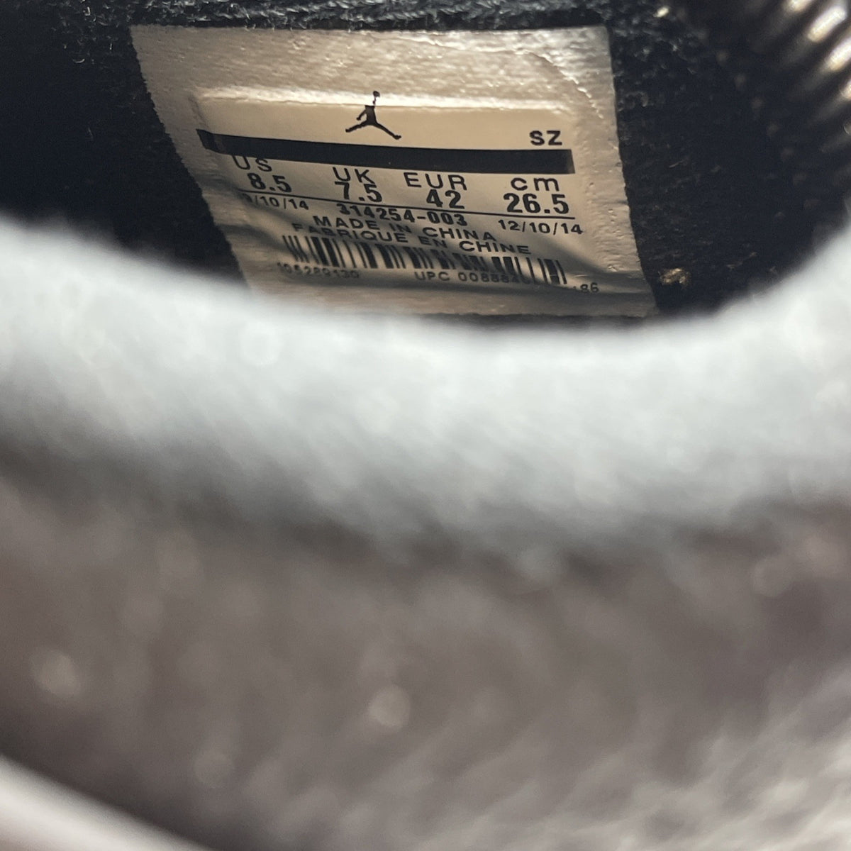 Size 8.5 - Air Jordan 4 Retro LS oreo 2015 (314254-003)