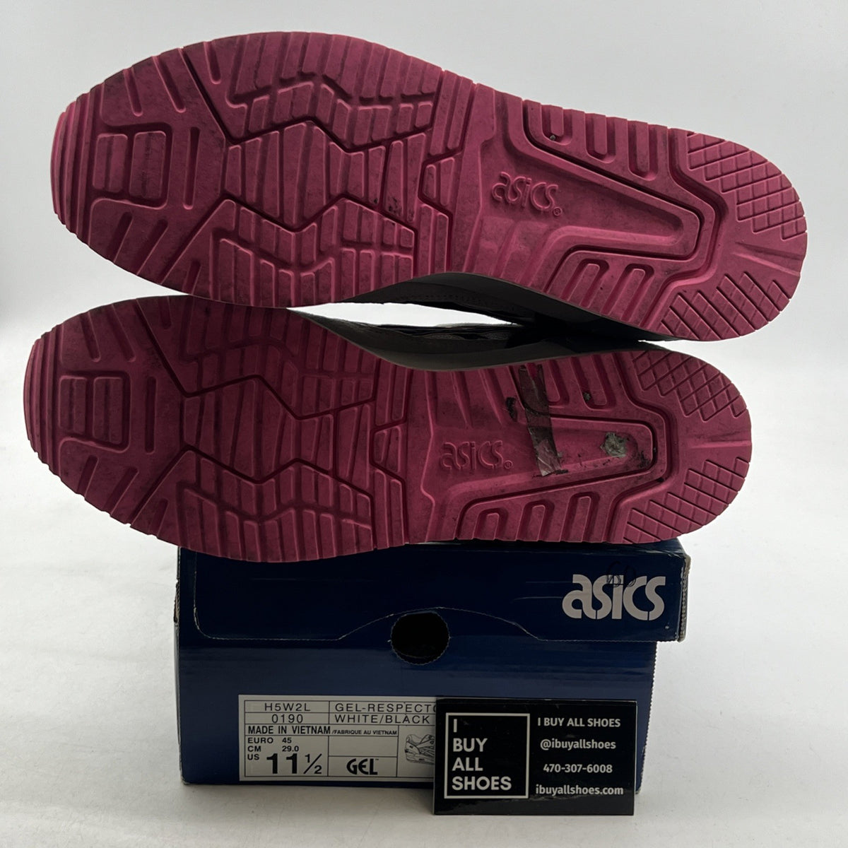 Size 11.5 - Asics Gel Respector Grey Pink (H5W2L-0190)