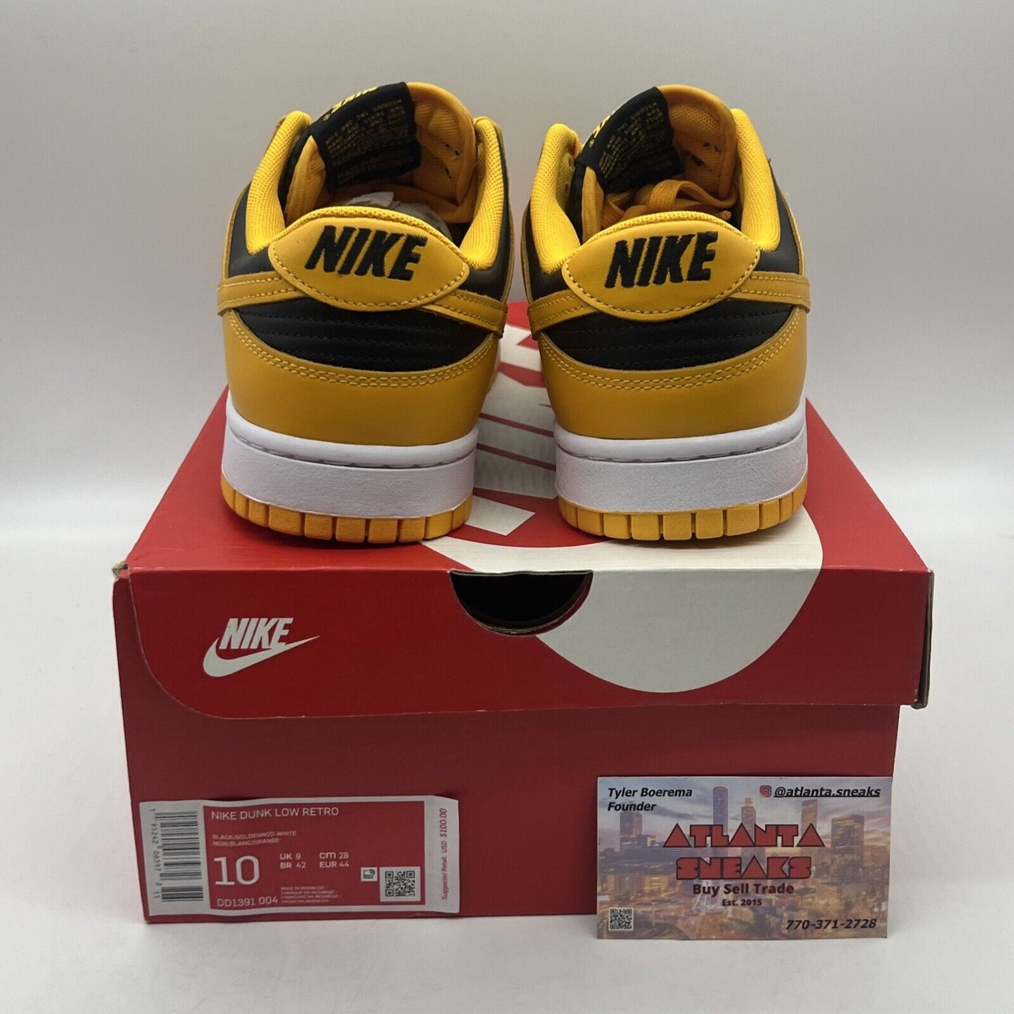 Size 10 - Nike Dunk Low Championship Goldenrod 2021