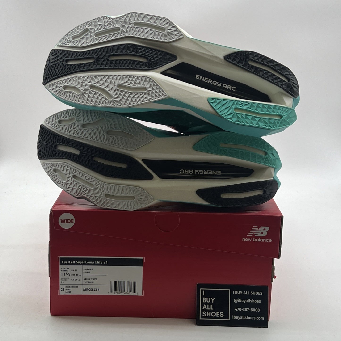 Size 11.5 - New Balance FuelCell SuperComp Elite v4 Cyber Jade (MRCELCT4)