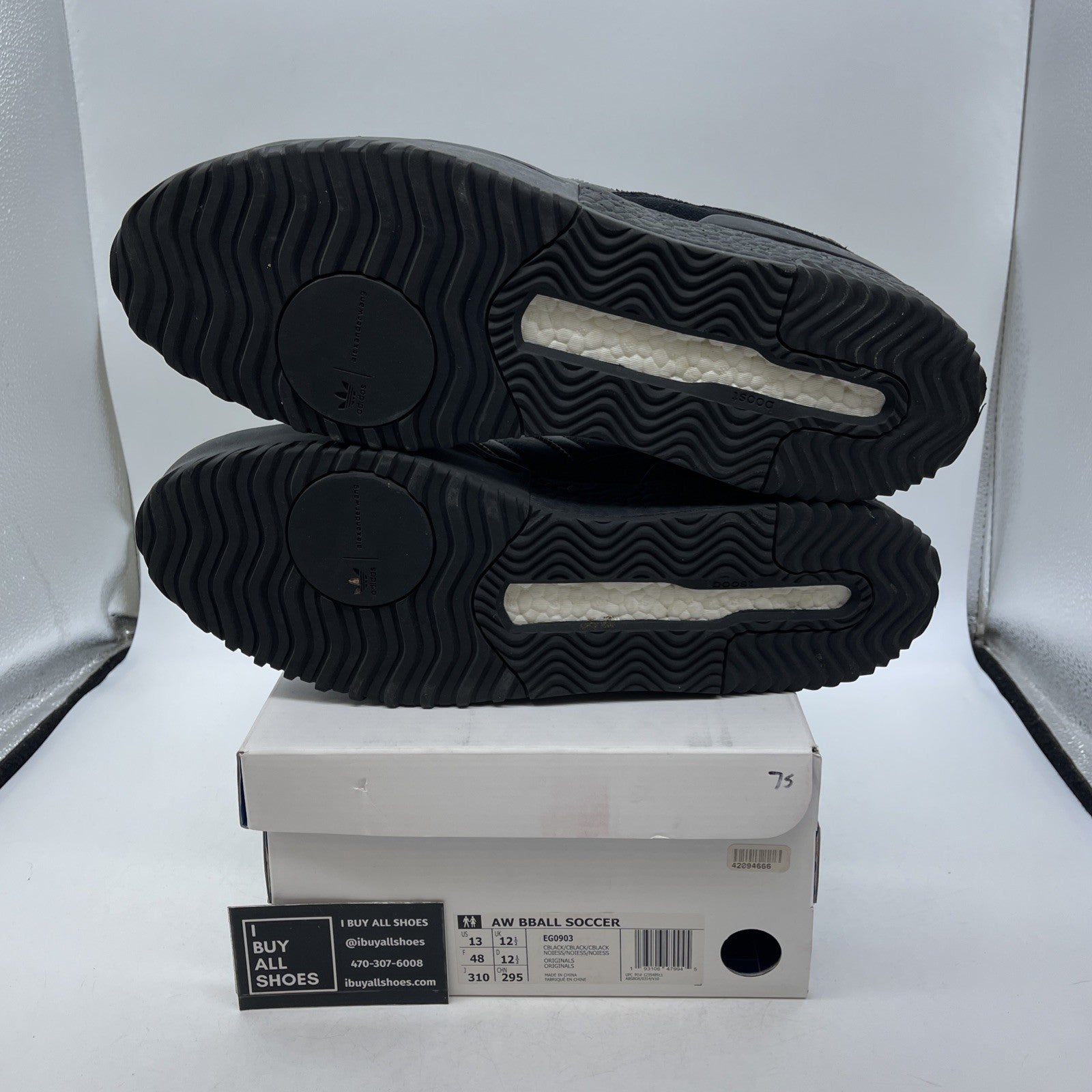 Size 13 - Adidas Alexander Wang x Bball Soccer Triple Black (EG0903)