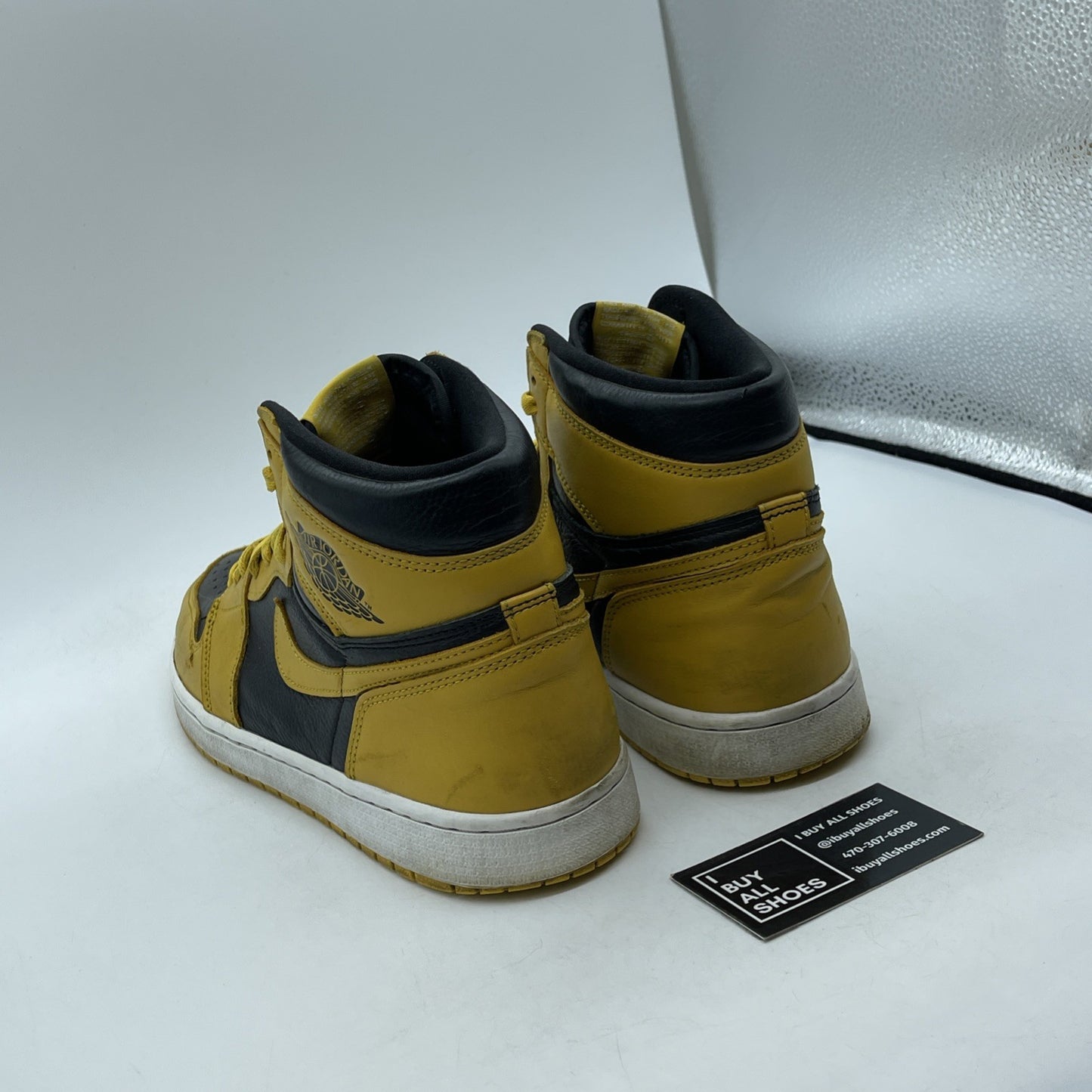 Size 11 - Jordan 1 Retro OG High Pollen Yellow Black Leather (555088-701)