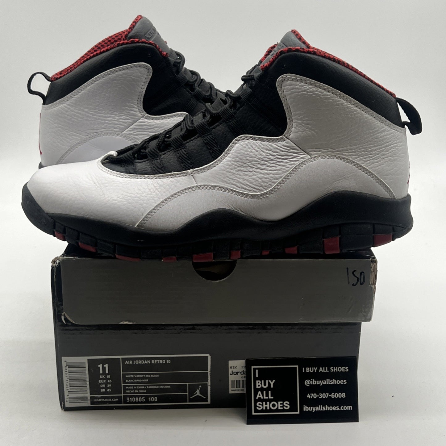 Size 11 - Air Jordan 10 Retro 2012 Chicago (310805-100)