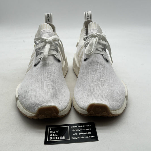 Size 13 - Adidas NMD_R1 Primeknit White Gum (BY1888)