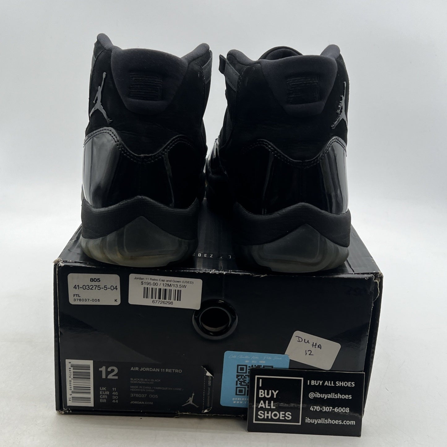Size 12 - Air Jordan 11 Retro Cap and Gown 2018 (378037-005)