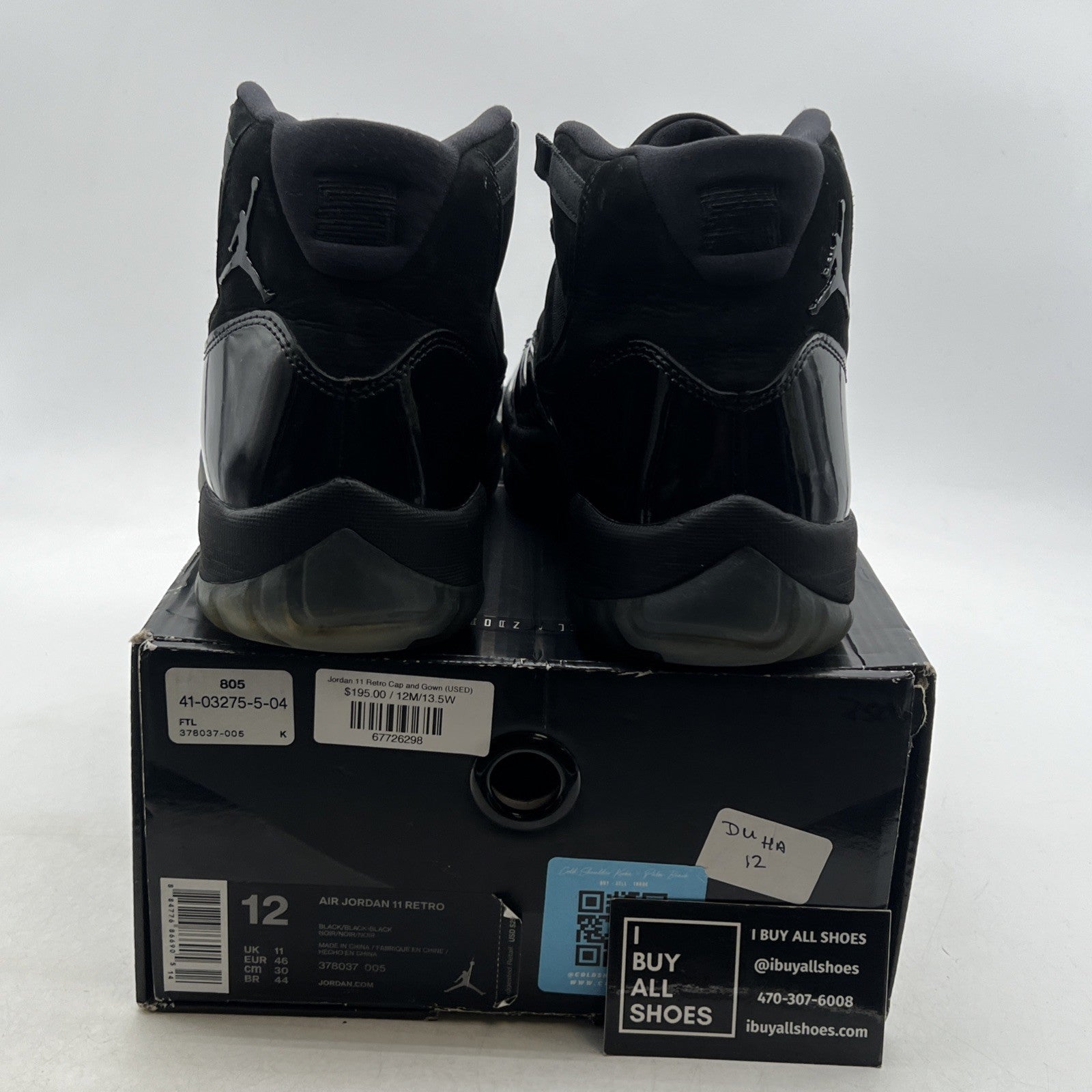 Size 12 - Air Jordan 11 Retro Cap and Gown 2018 (378037-005)