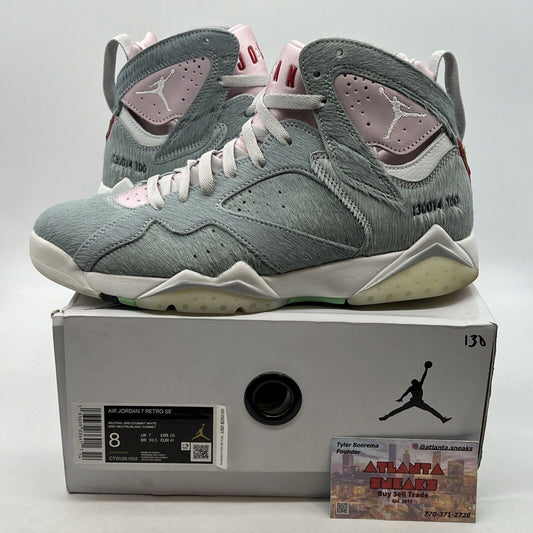 Size 8 - Air Jordan 7 Retro SE Hare 2.0 White Pink (CT8528-002)