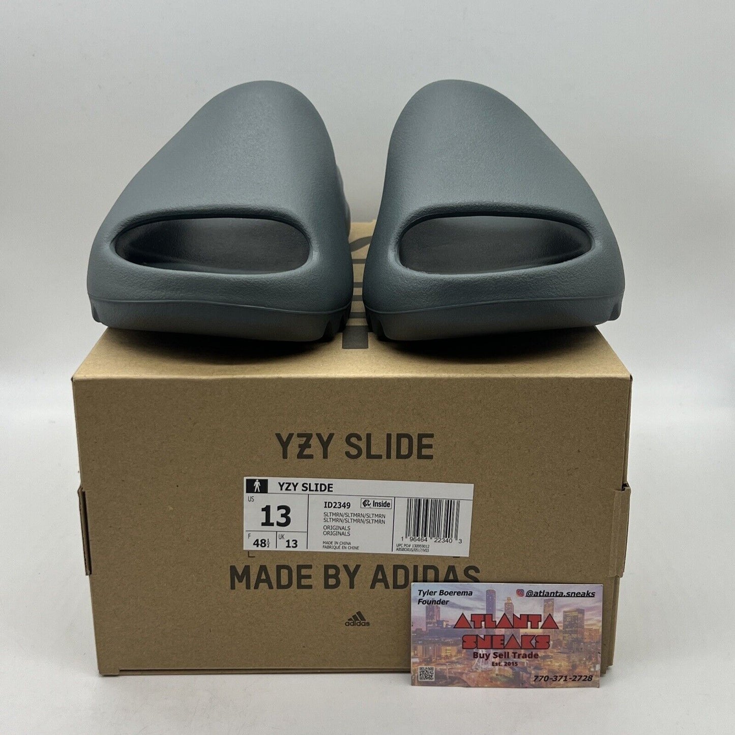 adidas Yeezy Slide Slate Marine SIZE 13 ID2349 Brand New Og All