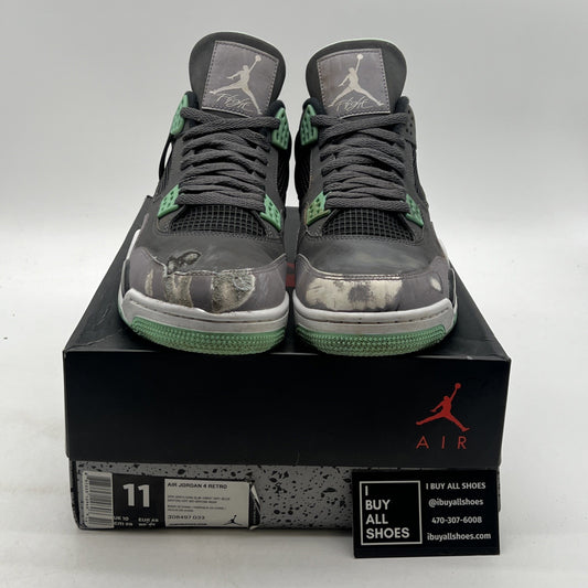 Size 11 - Air Jordan 4 Retro Green Glow 2013 (308497-033)