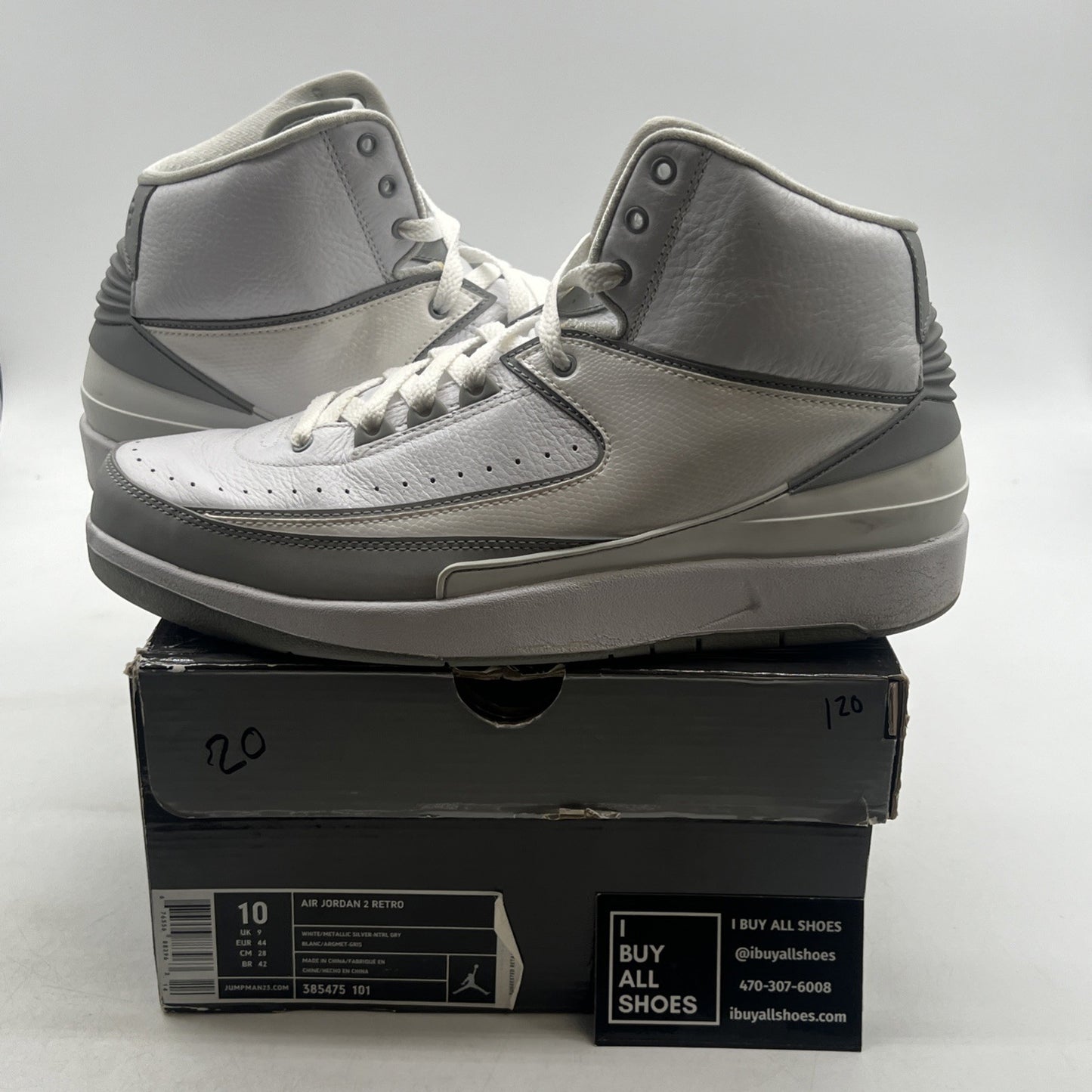 Size 10 - Air Jordan 2 Retro 25th Anniversary (385475-101)