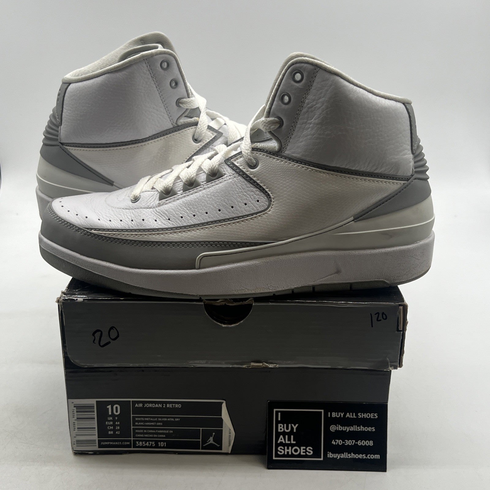 Size 10 - Air Jordan 2 Retro 25th Anniversary (385475-101)